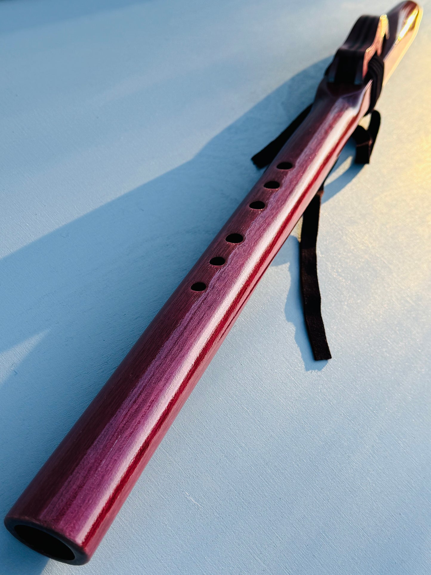 Native American flute Purple heart E 440Hz