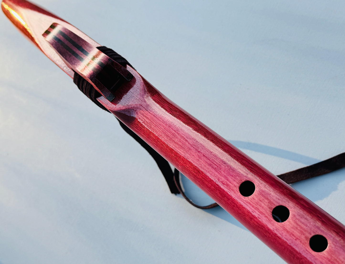 Native American flute Purple heart E 440Hz