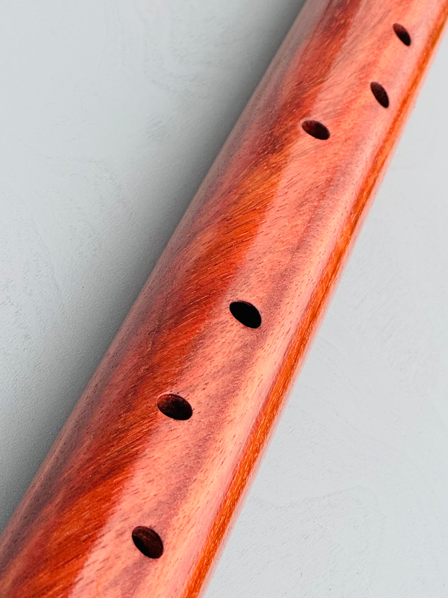Native American bass flute Red padauk Low F# 440Hz for LEFT hand