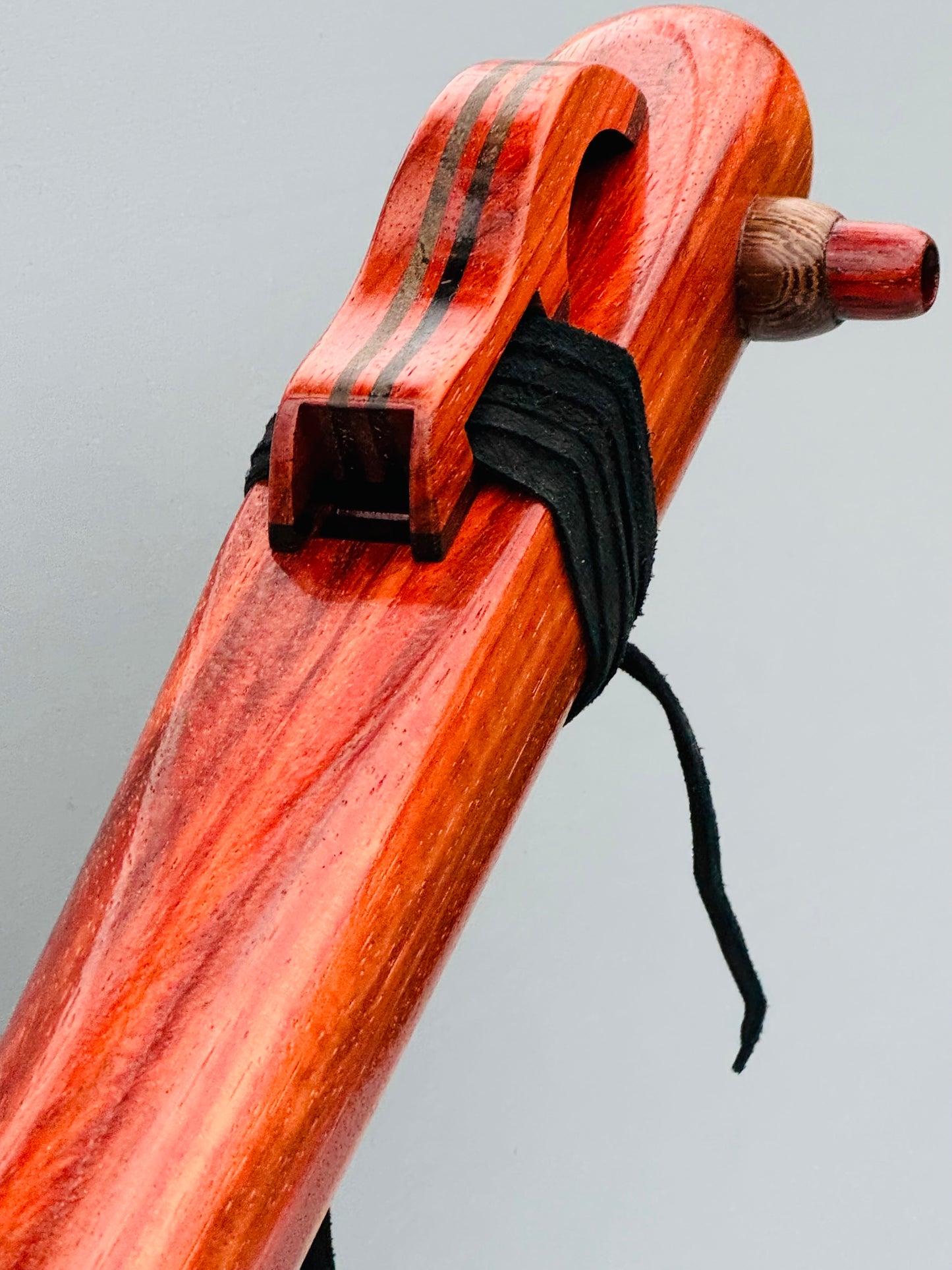 Native American bass flute Red padauk Low F# 440Hz for LEFT hand