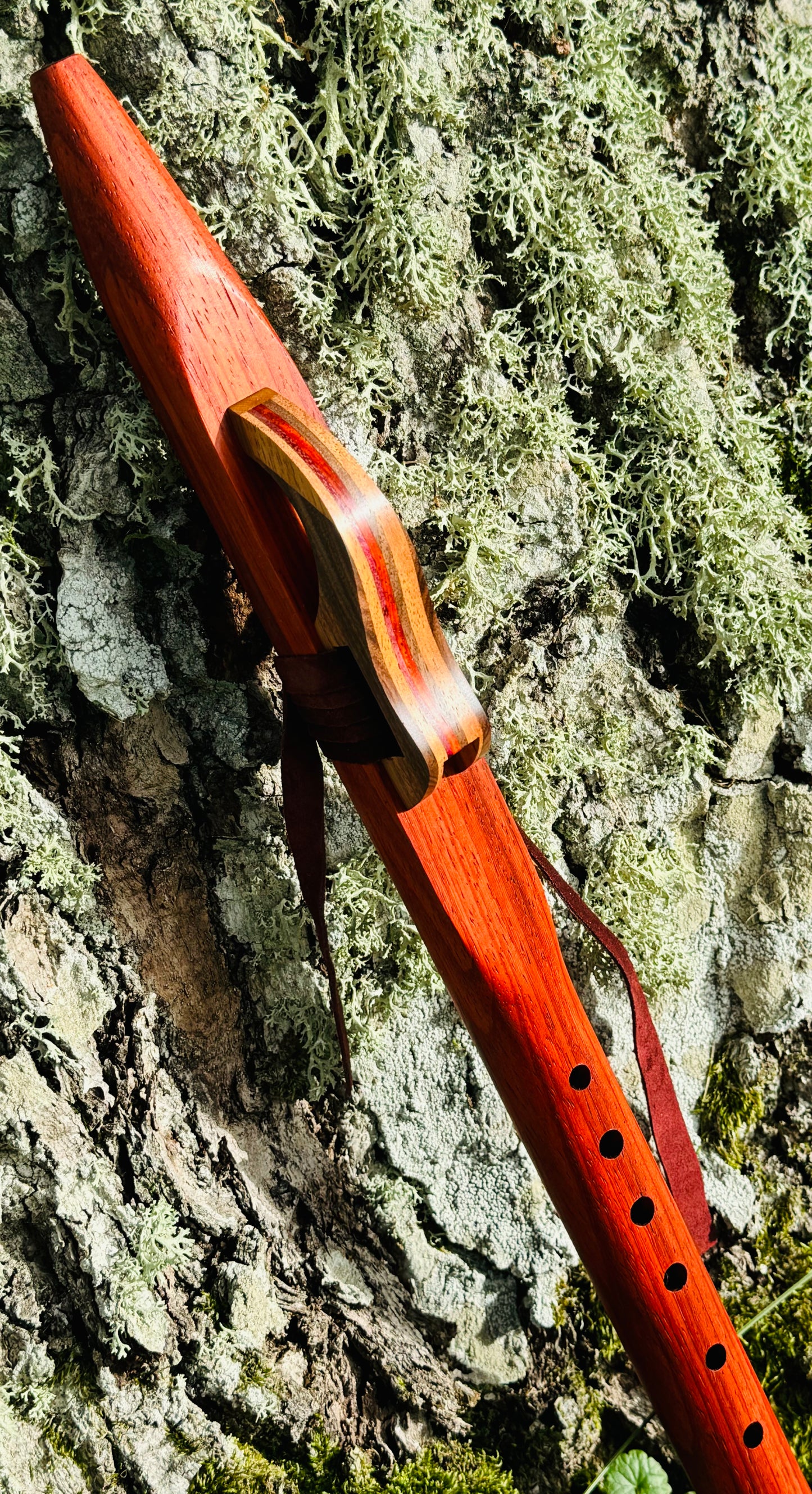 Native Americans flute Red padauk G 440Hz