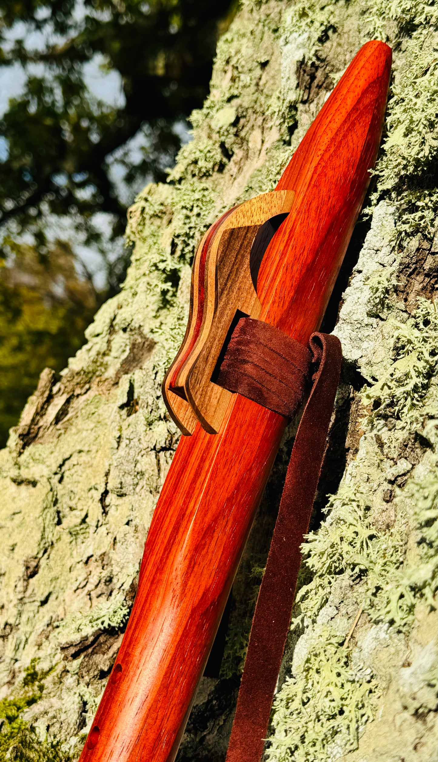 Native Americans flute Red padauk G 440Hz