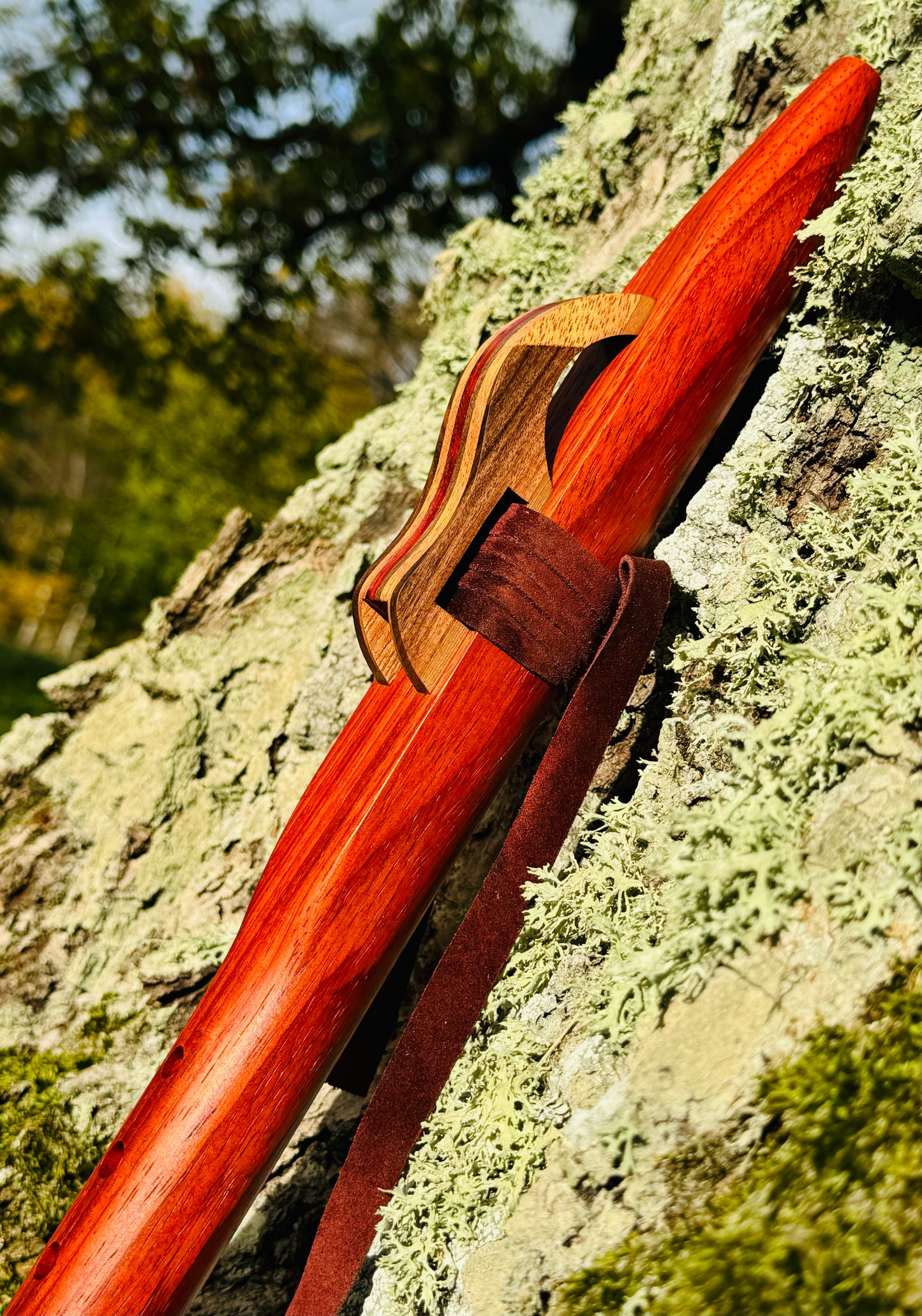 Native Americans flute Red padauk G 440Hz