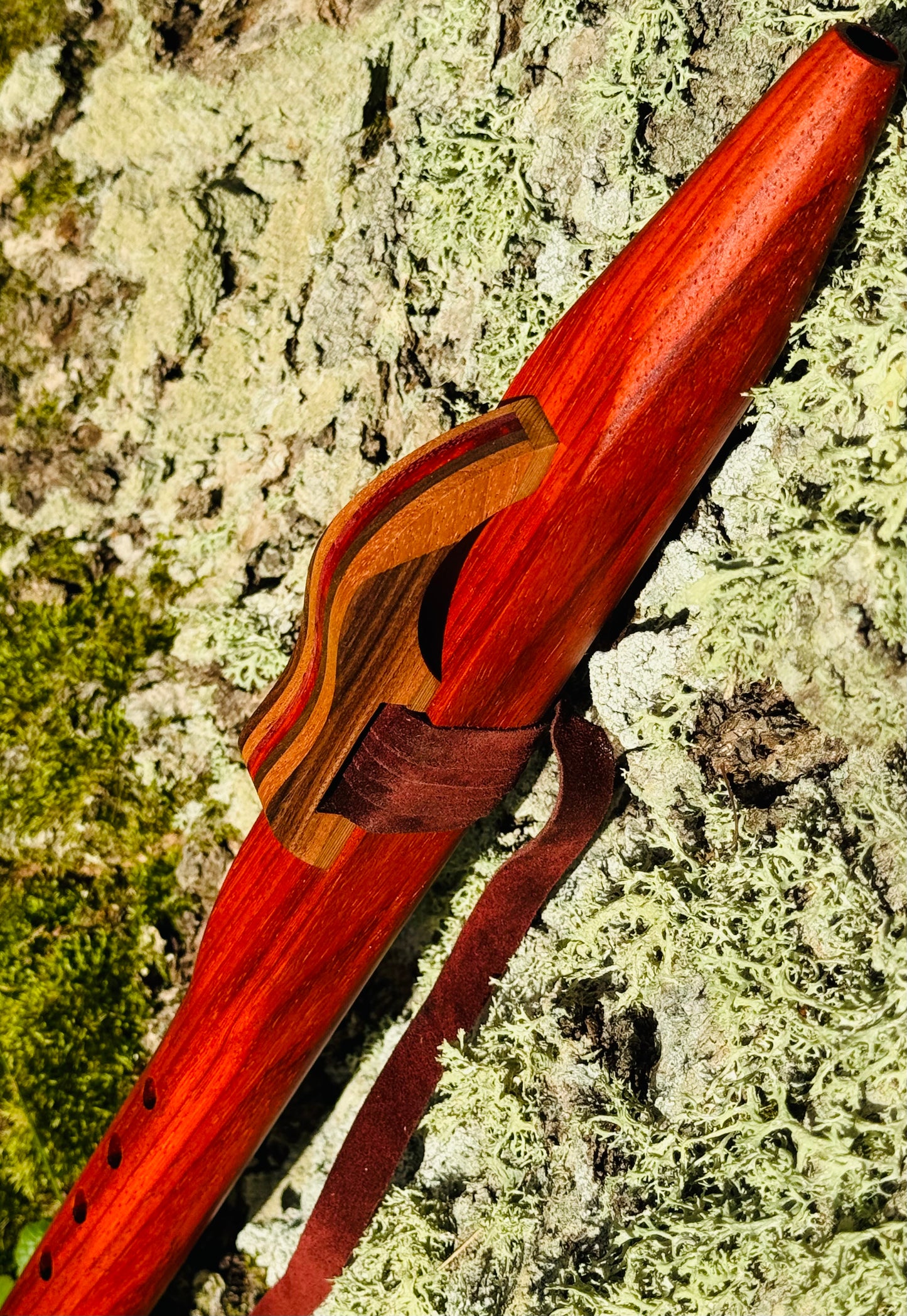 Native Americans flute Red padauk G 440Hz