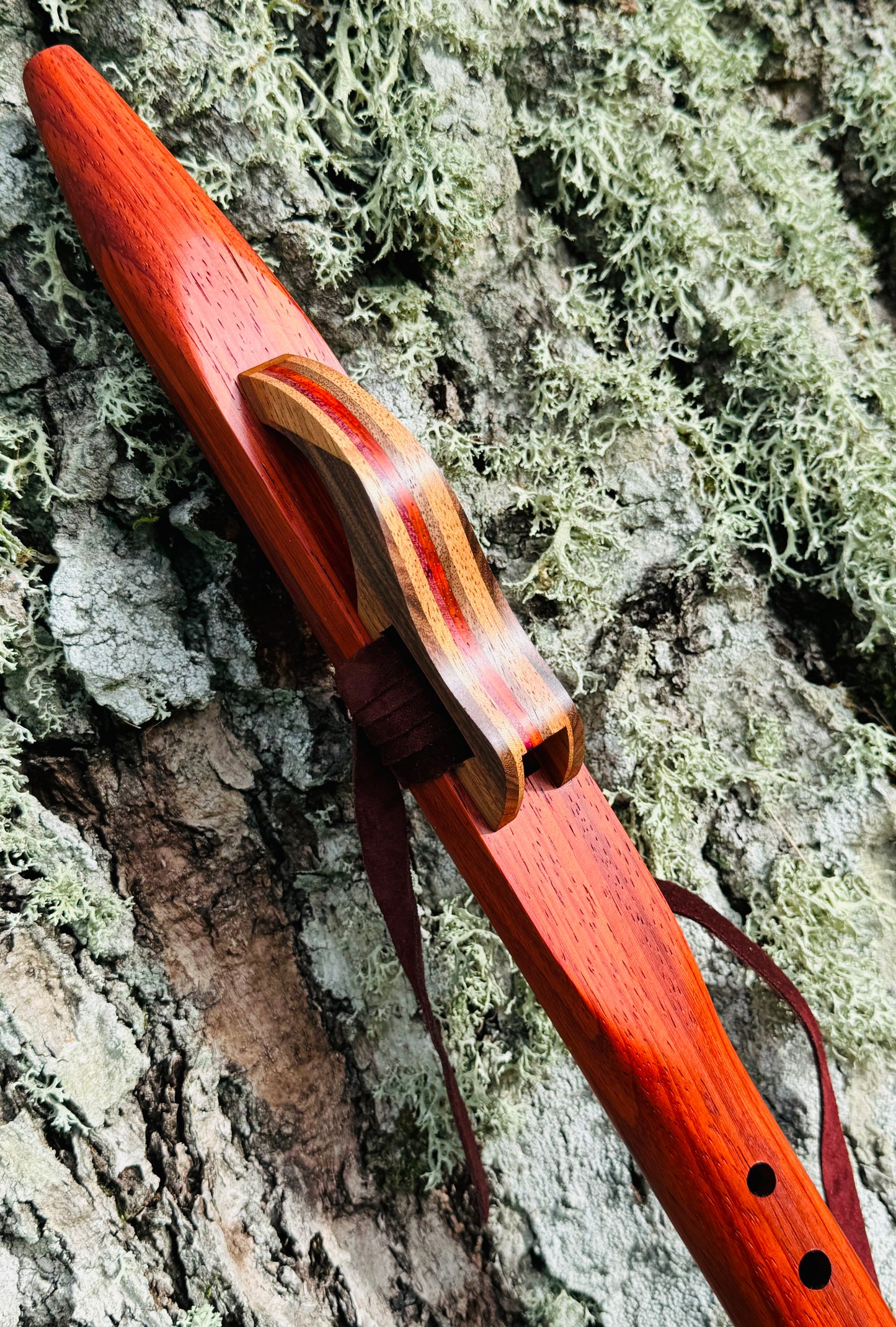 Native Americans flute Red padauk G 440Hz