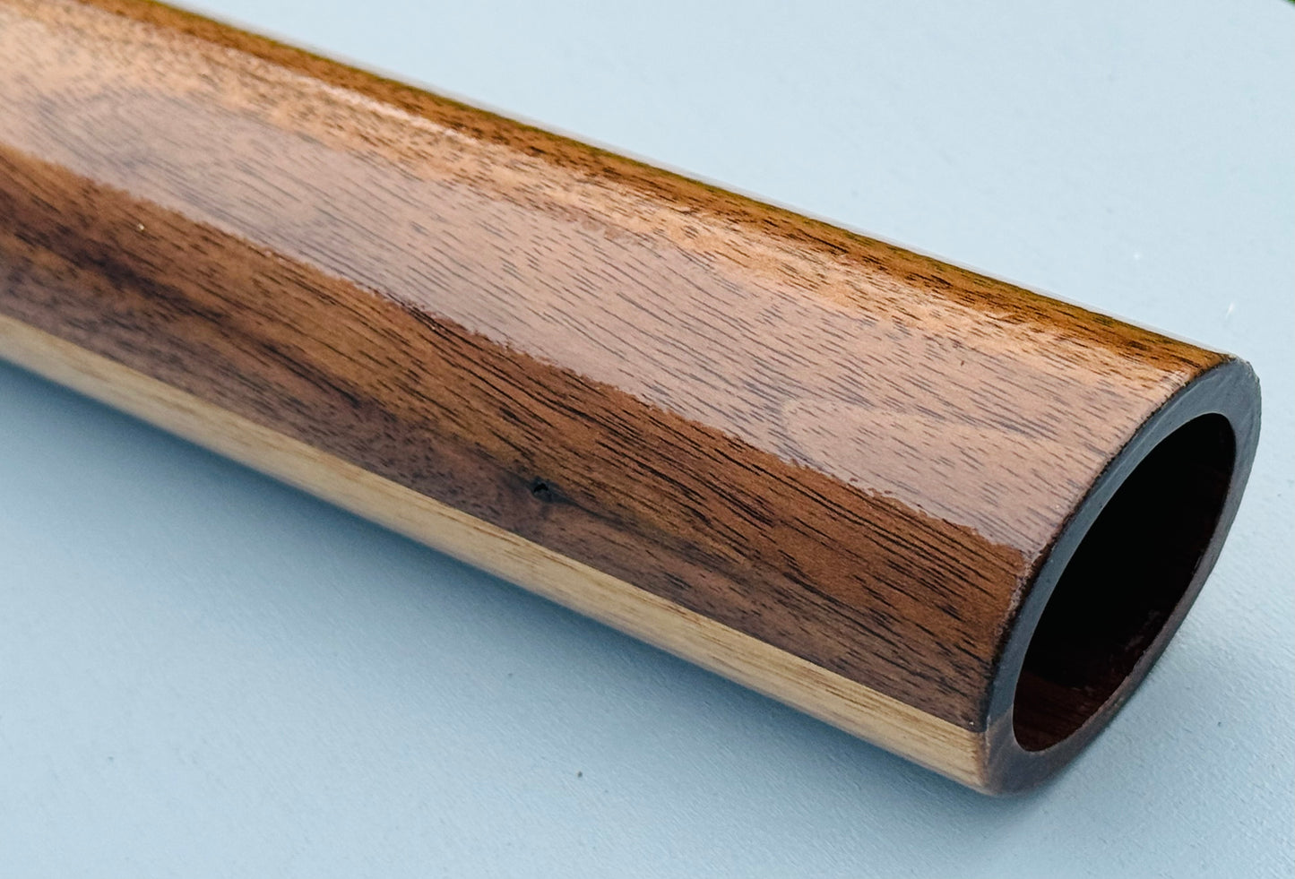 Native American bass flute Walnut A 432Hz for LEFT hand