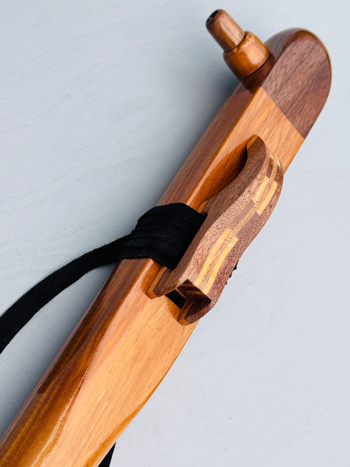 Native American style bass flute Cedar&walnut A 432Hz