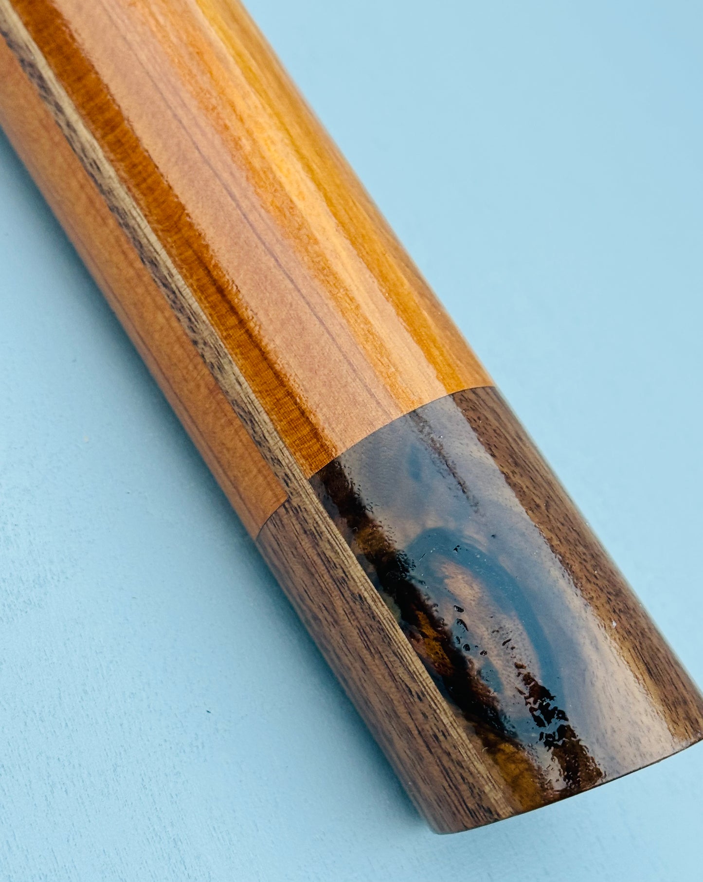 Native American style bass flute Cedar&walnut A 432Hz