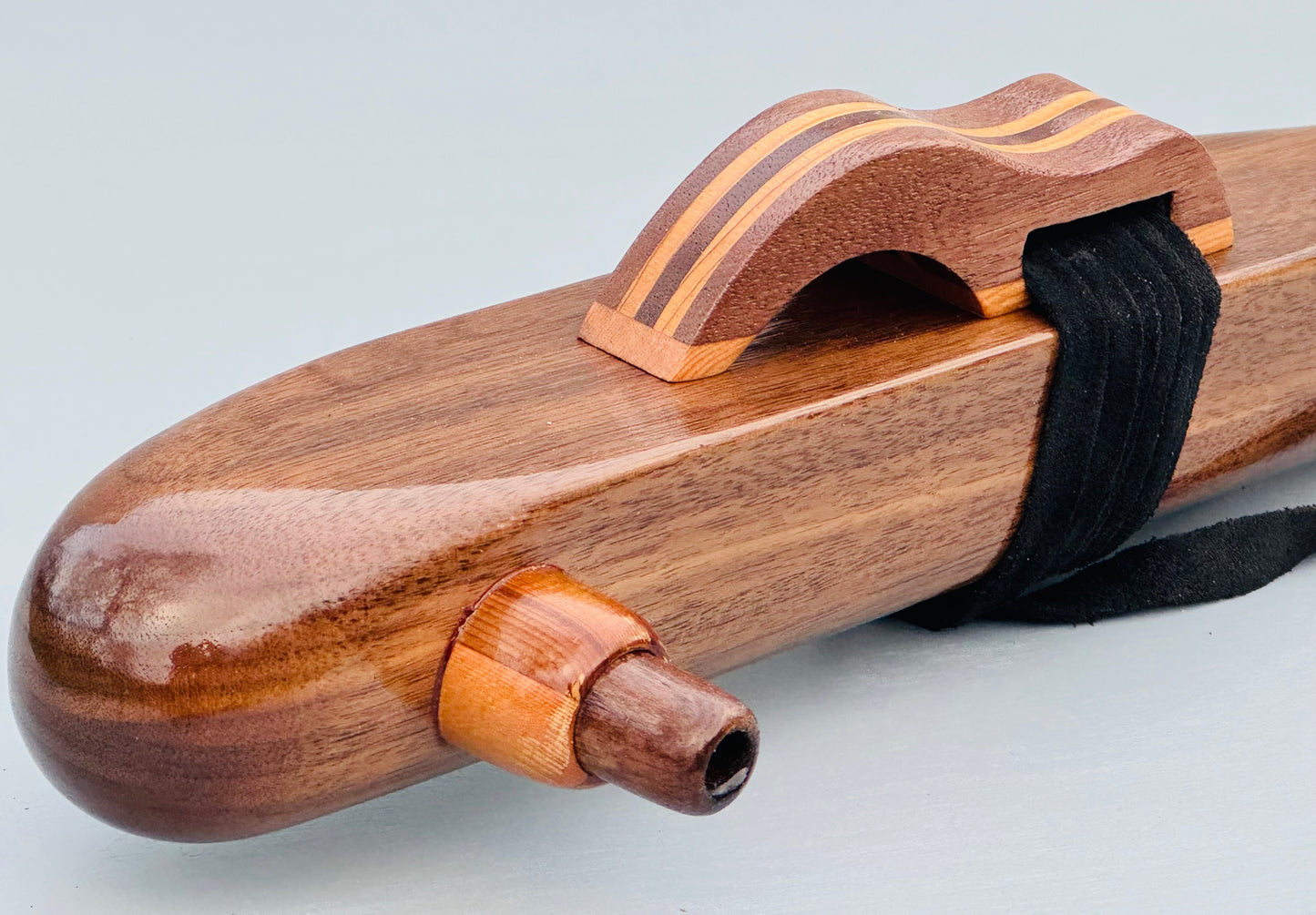 Native American bass flute Walnut A 440Hz