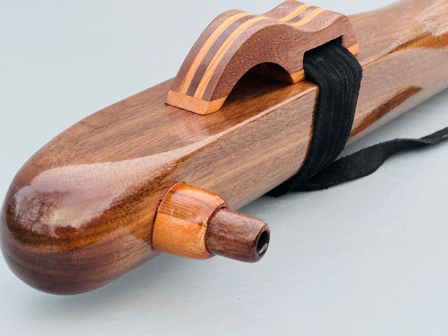 Native American bass flute Walnut A 440Hz