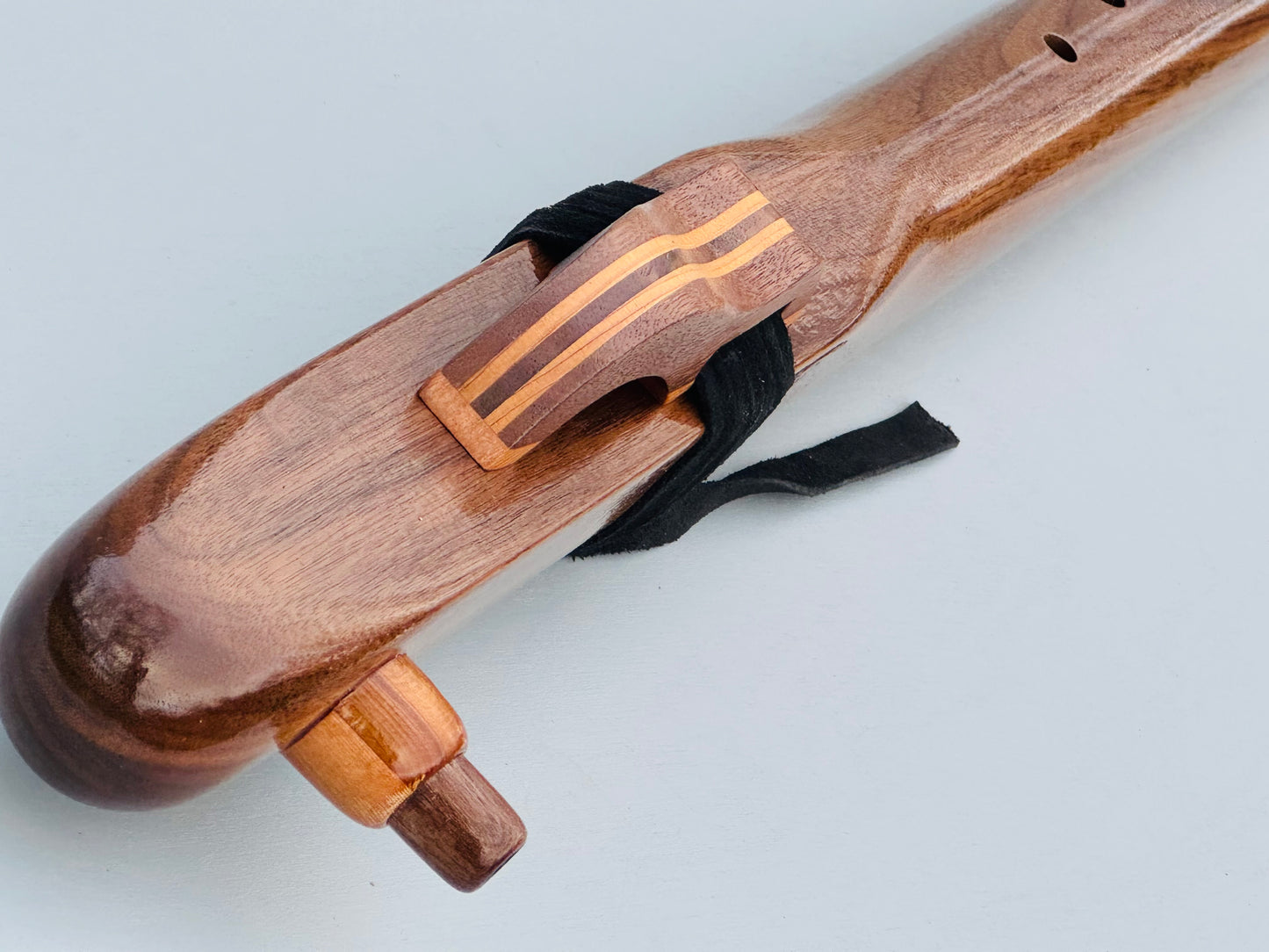 Native American bass flute Walnut A 440Hz