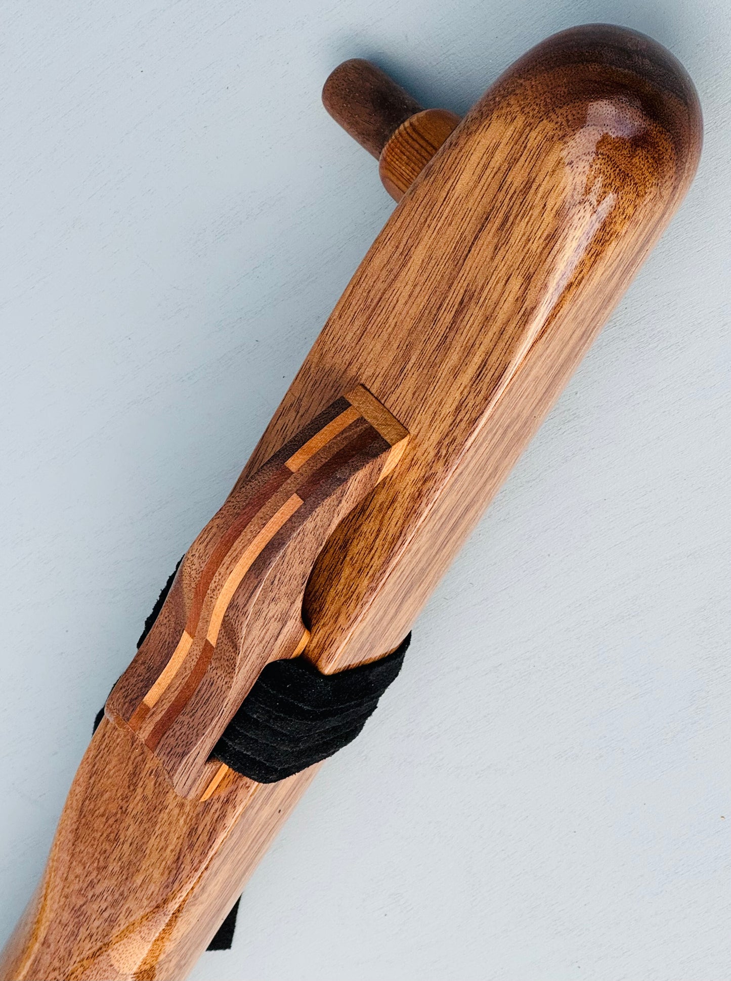 Native American style bass flute Walnut A 440Hz