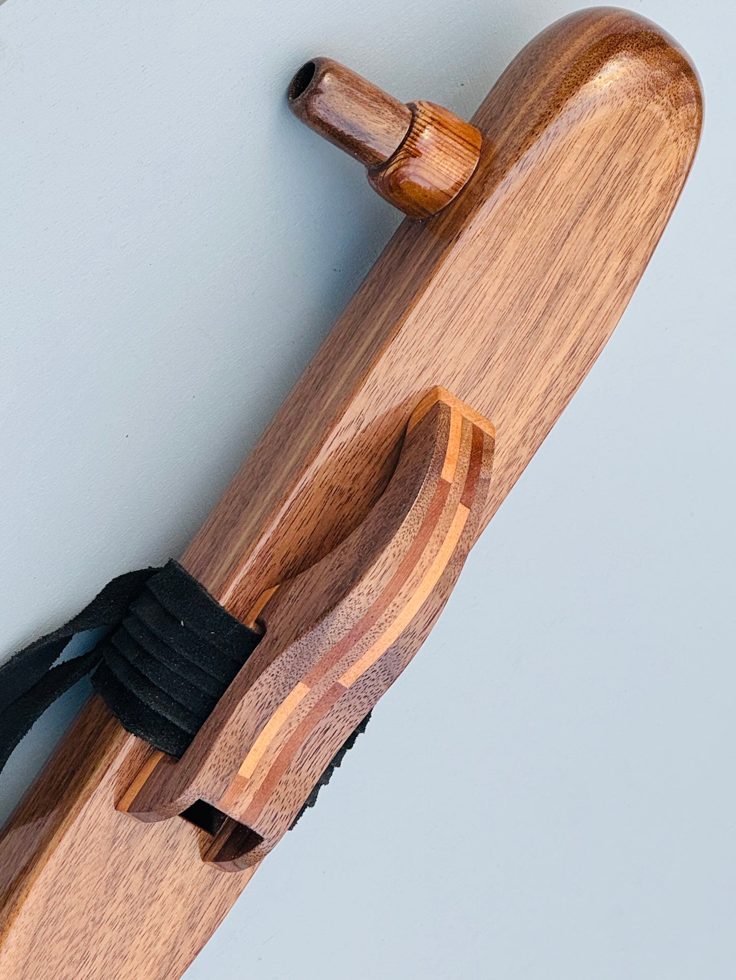 Native American style bass flute Walnut A 440Hz