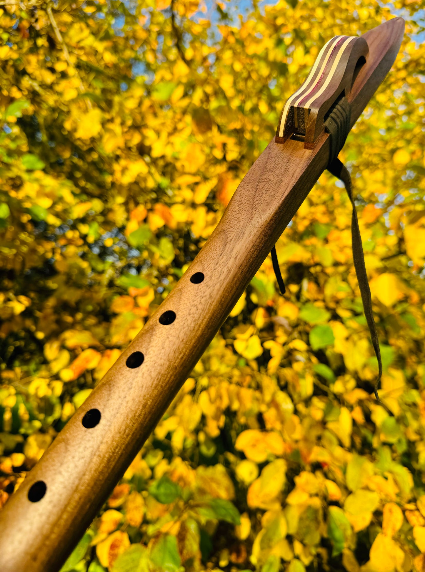 Native Americans flute Walnut F# 440Hz