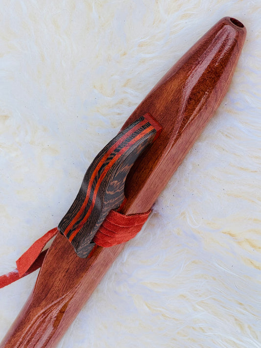 Native American style bass flute Bubinga D 440Hz