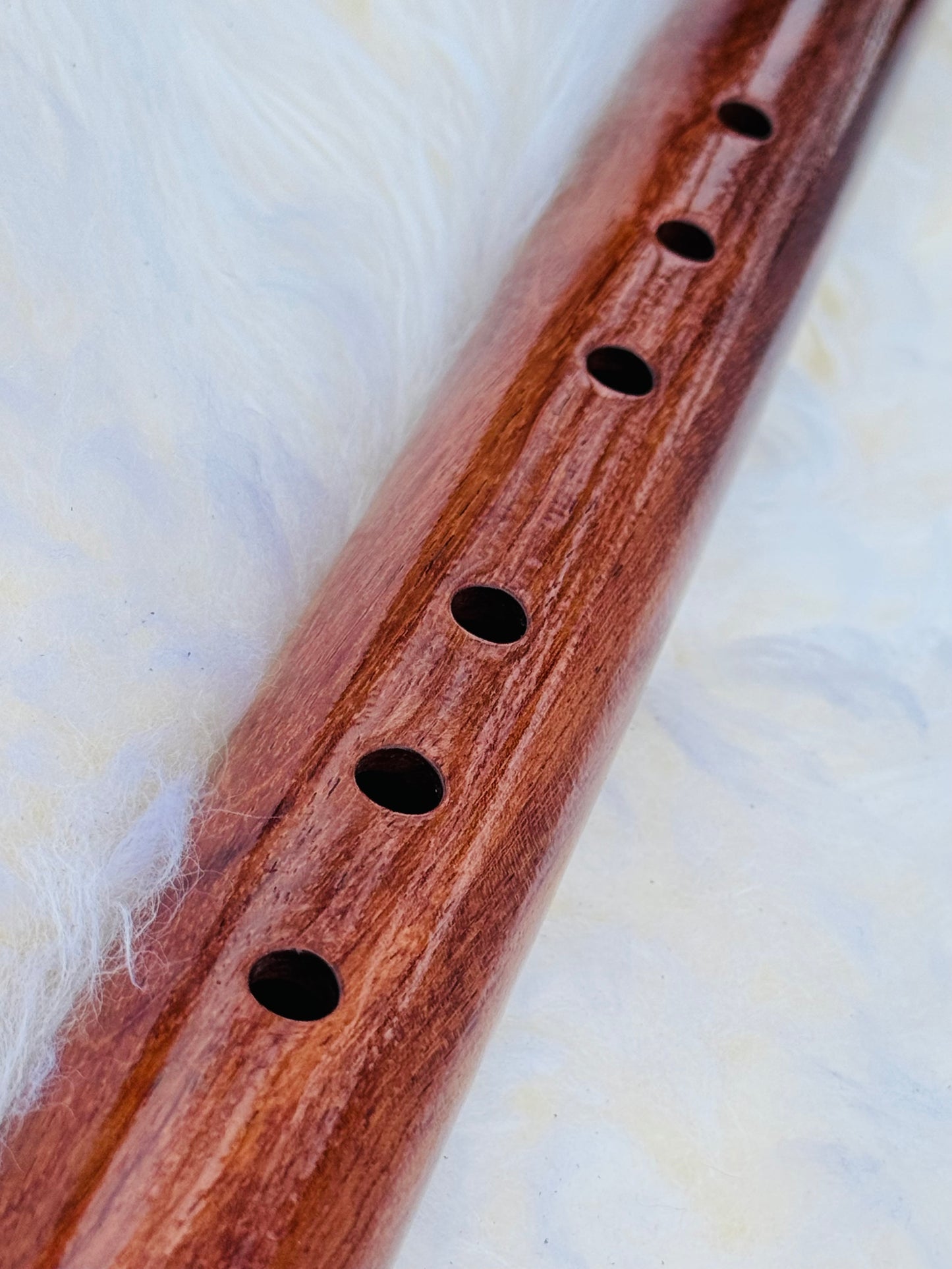 Native American style bass flute Bubinga D 440Hz