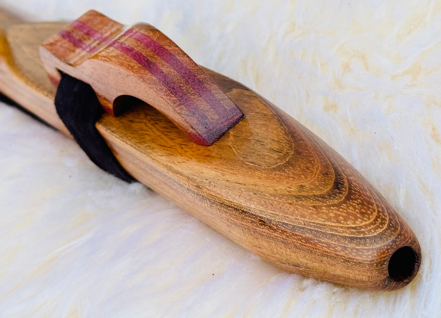Native American style bass flute Jatoba D 440Hz