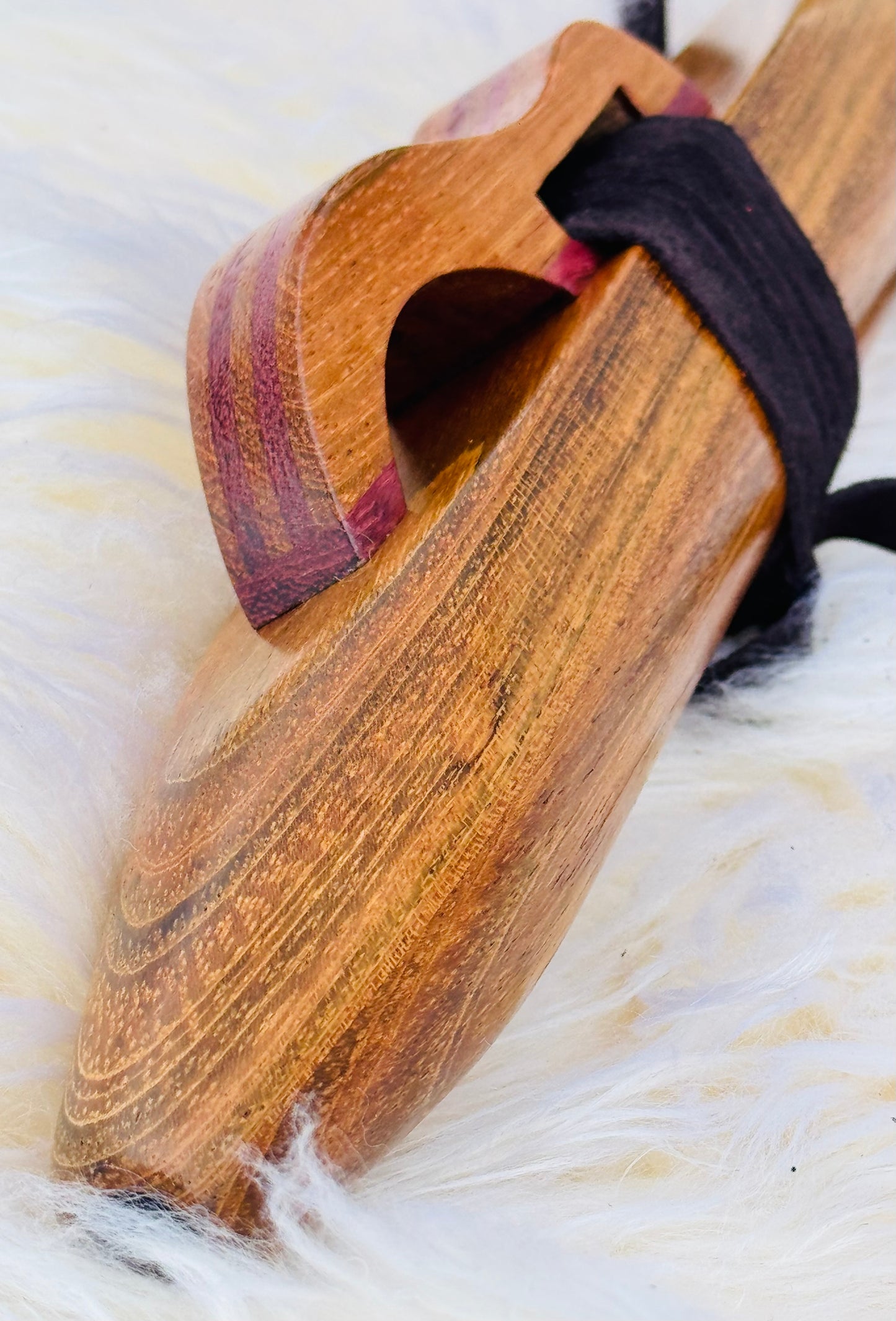Native American style bass flute Jatoba D 440Hz
