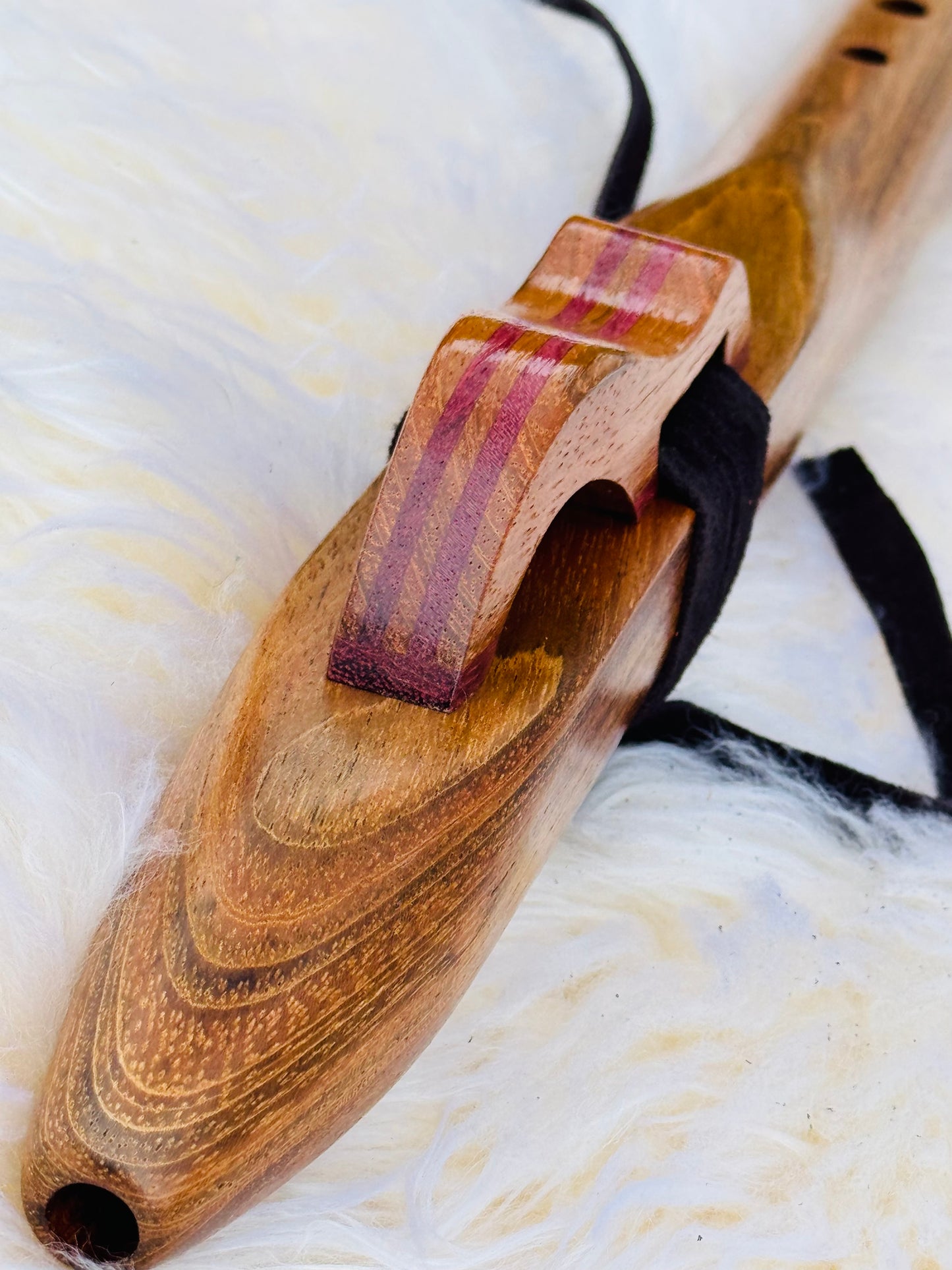 Native American style bass flute Jatoba D 440Hz
