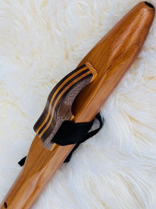 Native American style bass Cedar flute D 432Hz
