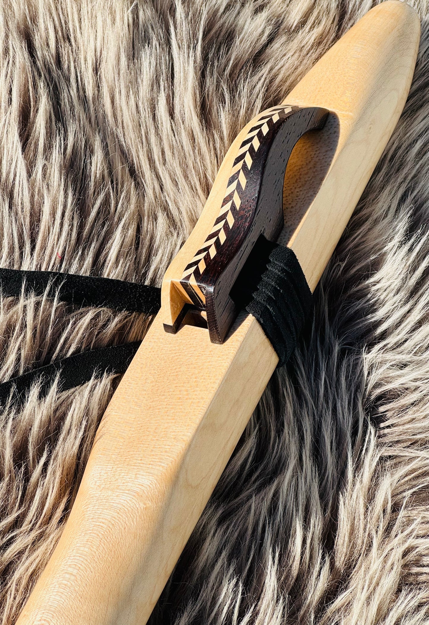 Native American style Bass Birdeye maple flute B 440Hz