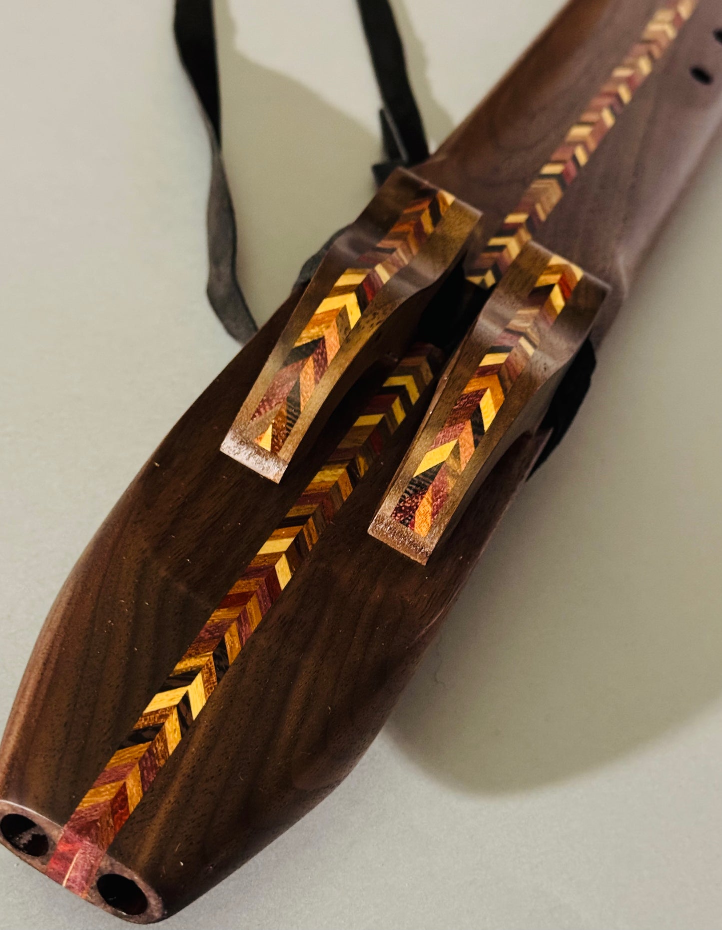 Native Americans Double Bass flute Walnut D432Hz