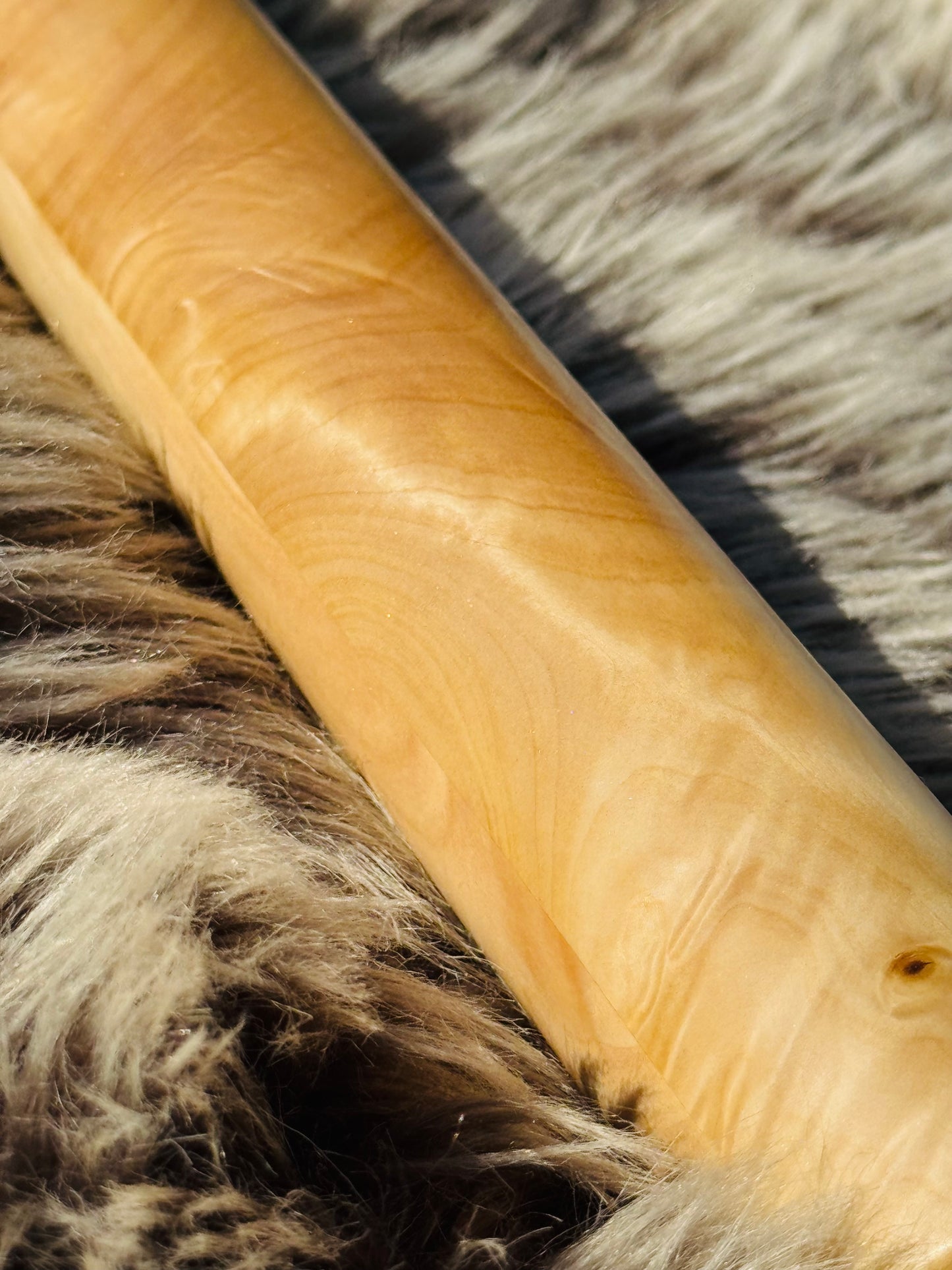 Native American style bass flute Chestnut B 432Hz