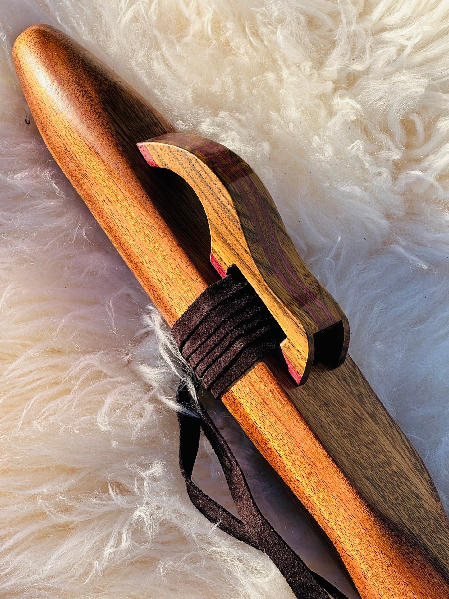 Native American style bass flutes Sapelli C 440Hz