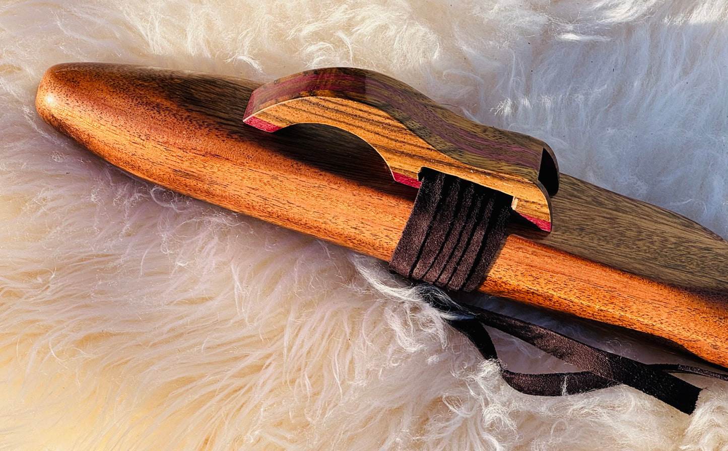 Native American style bass flutes Sapelli C 440Hz
