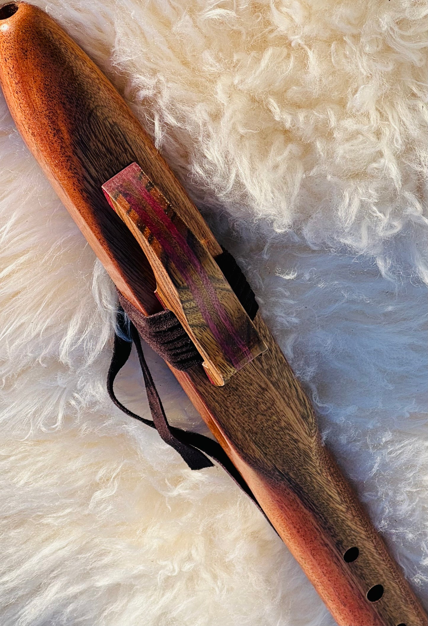 Native American style bass flutes Sapelli C 440Hz