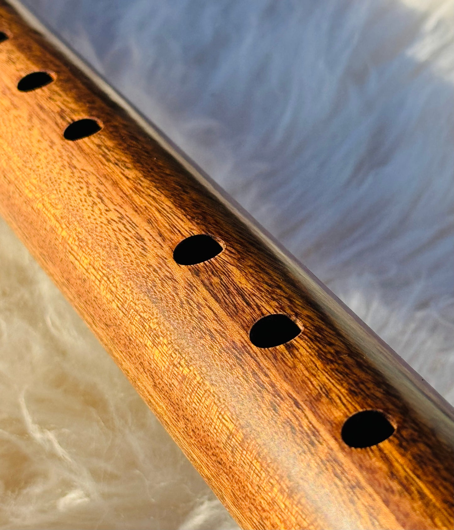 Native American style bass flutes Sapelli C 440Hz