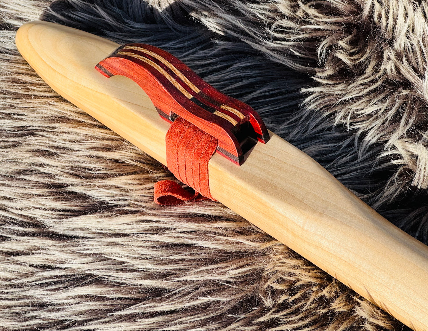 Native American style bass flute Chestnut C 440Hz