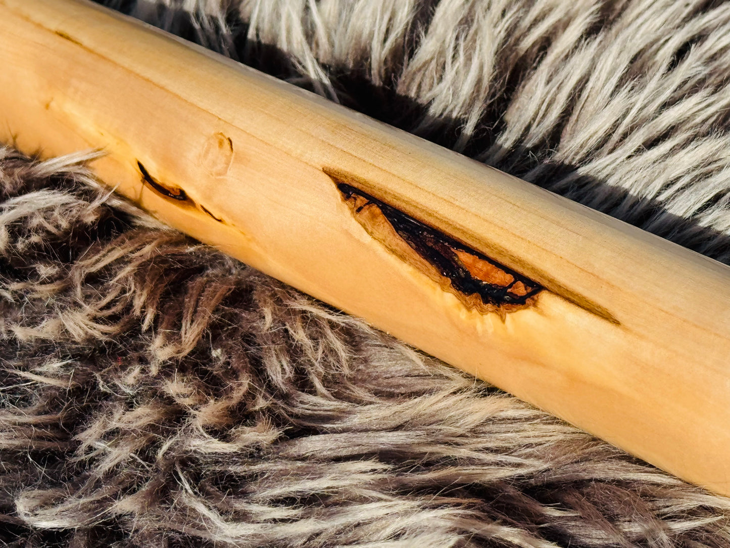 Native American style bass flute Chestnut C 440Hz