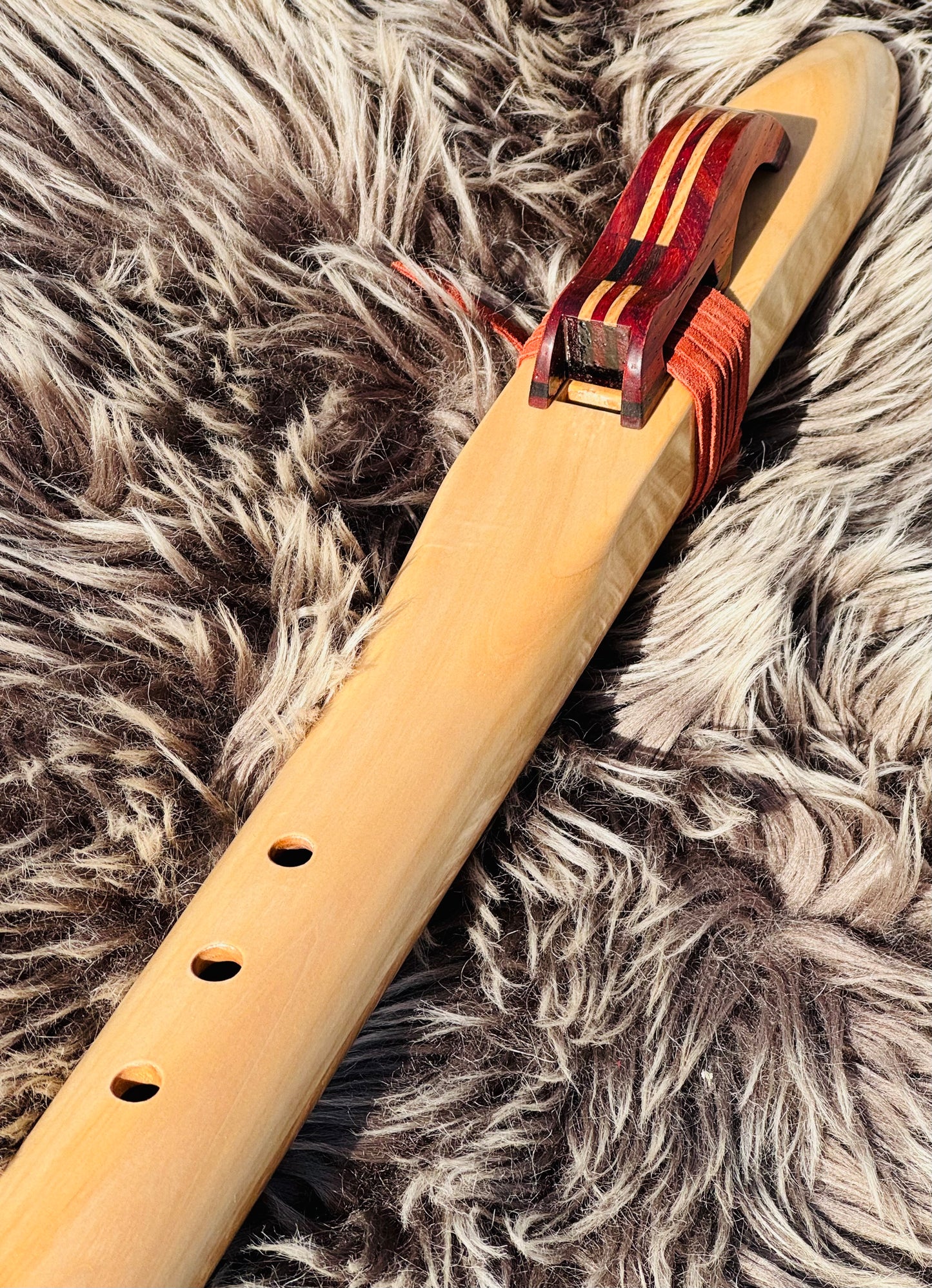 Native American style bass flute Chestnut C 440Hz