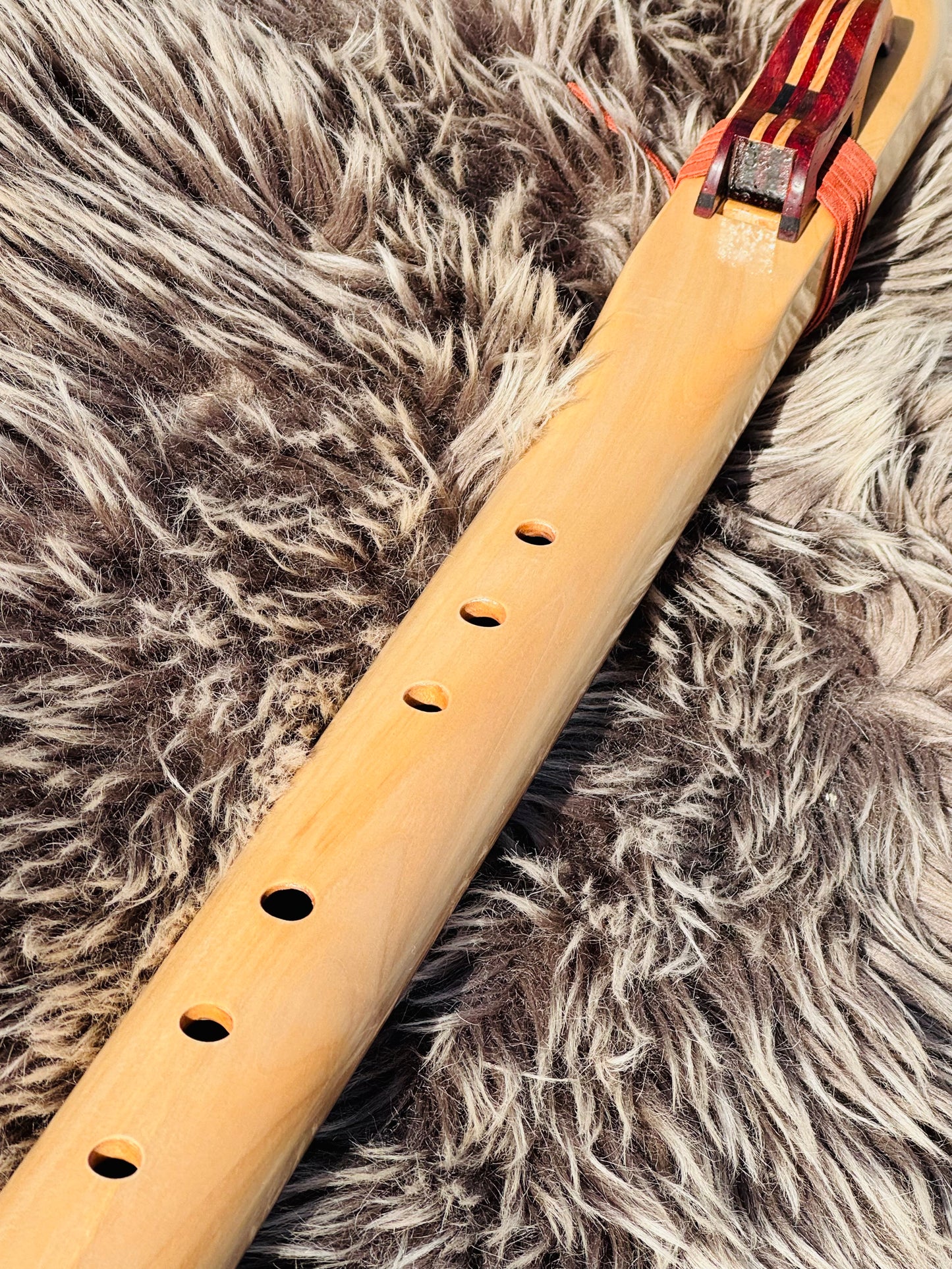 Native American style bass flute Chestnut C 440Hz