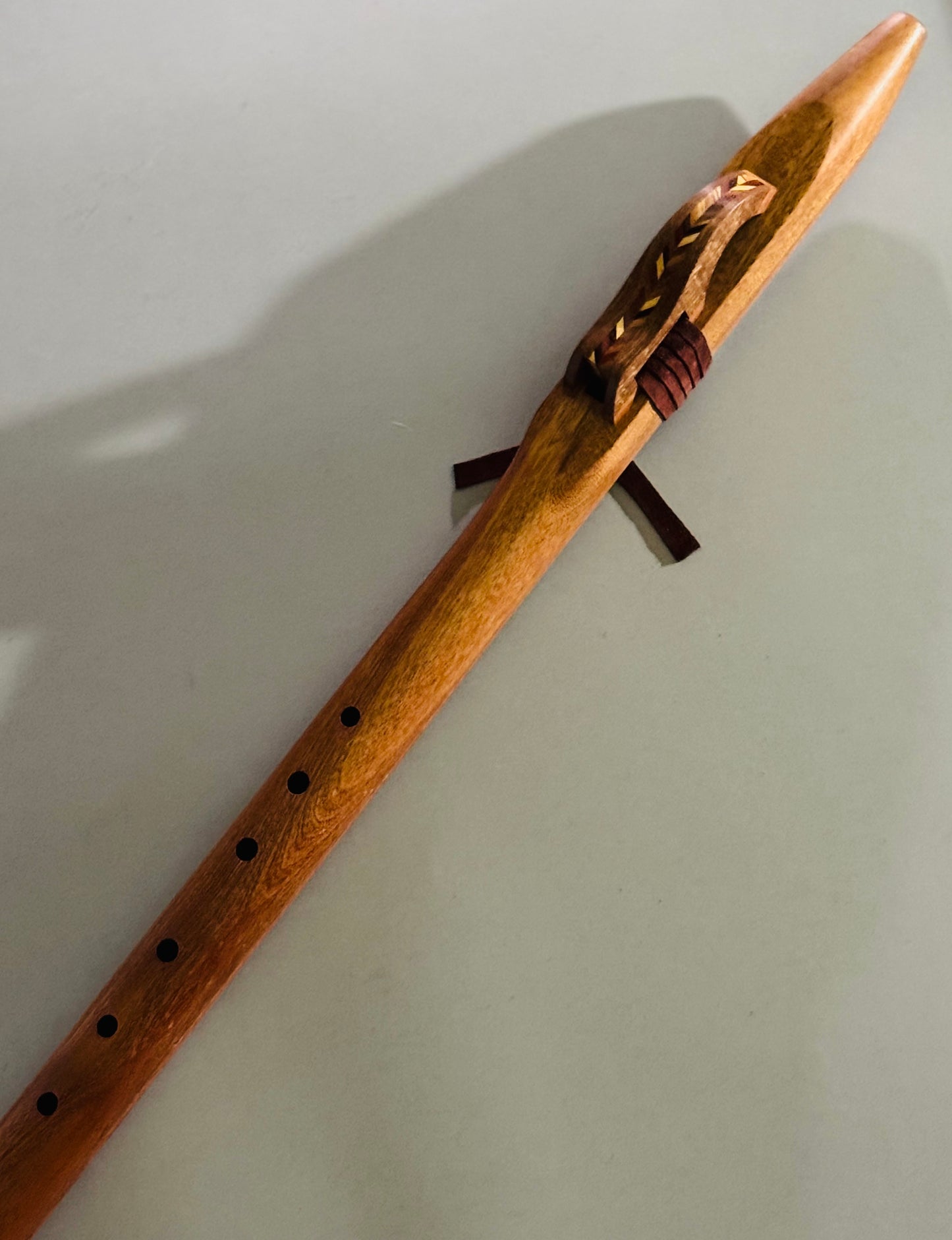 Native Americans Bass flute Sapele D 432Hz