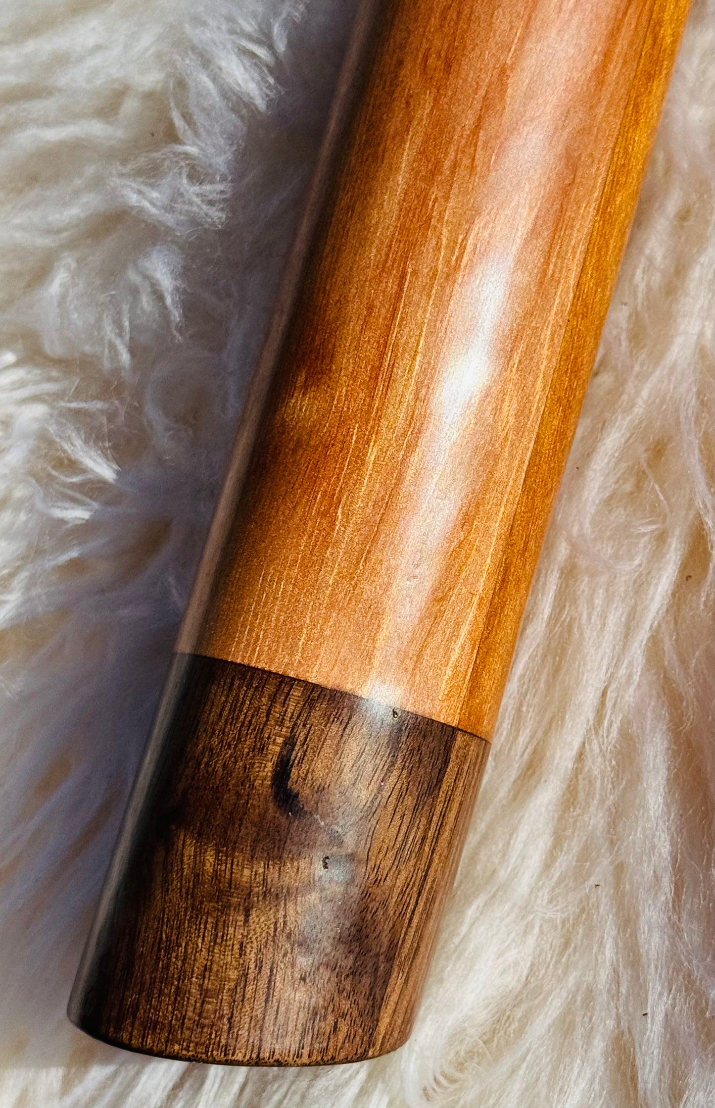 Native American style bass flute Cedar&Walnut B 432Hz