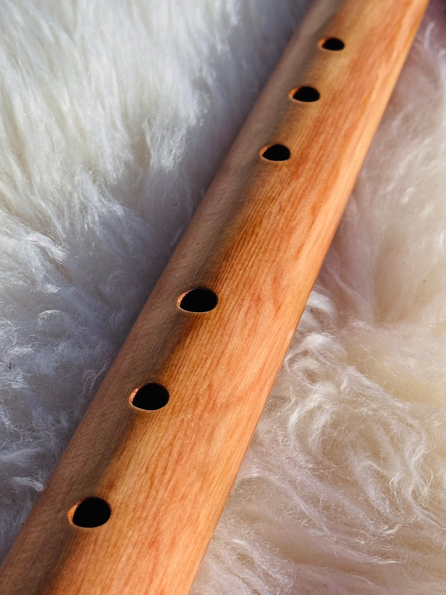 Native American style bass flute Cedar&Walnut B 432Hz