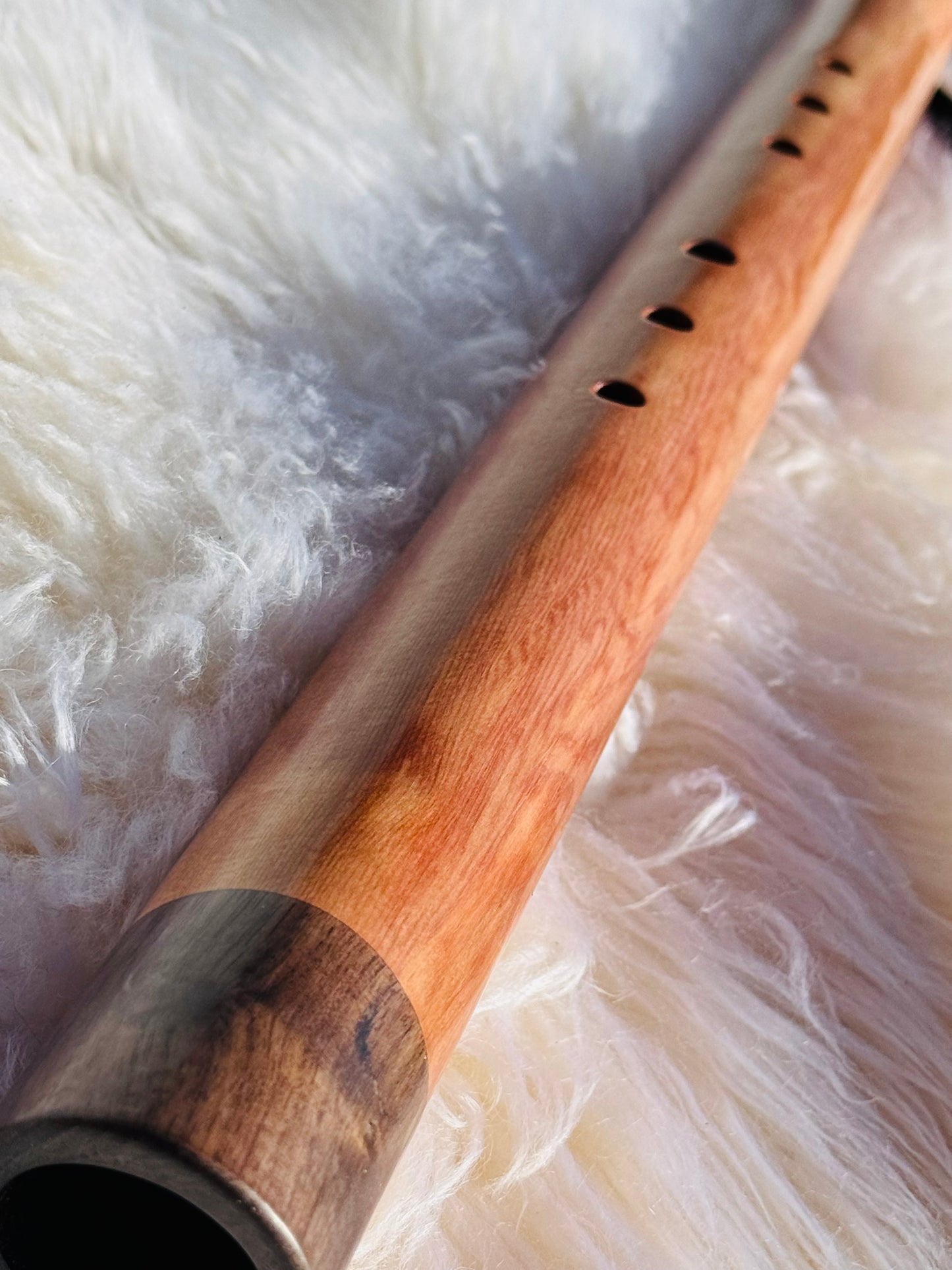 Native American style bass flute Cedar&Walnut B 432Hz