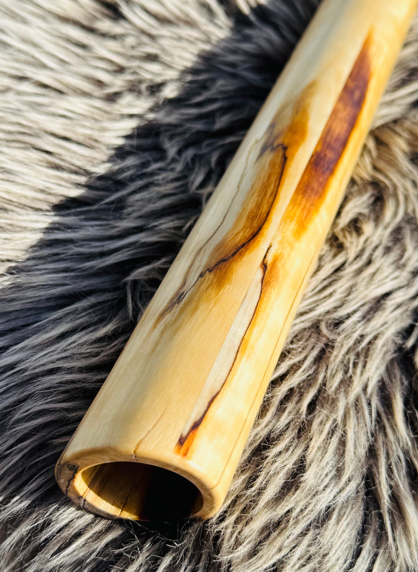 Native American style bass flute Aspen B 432Hz