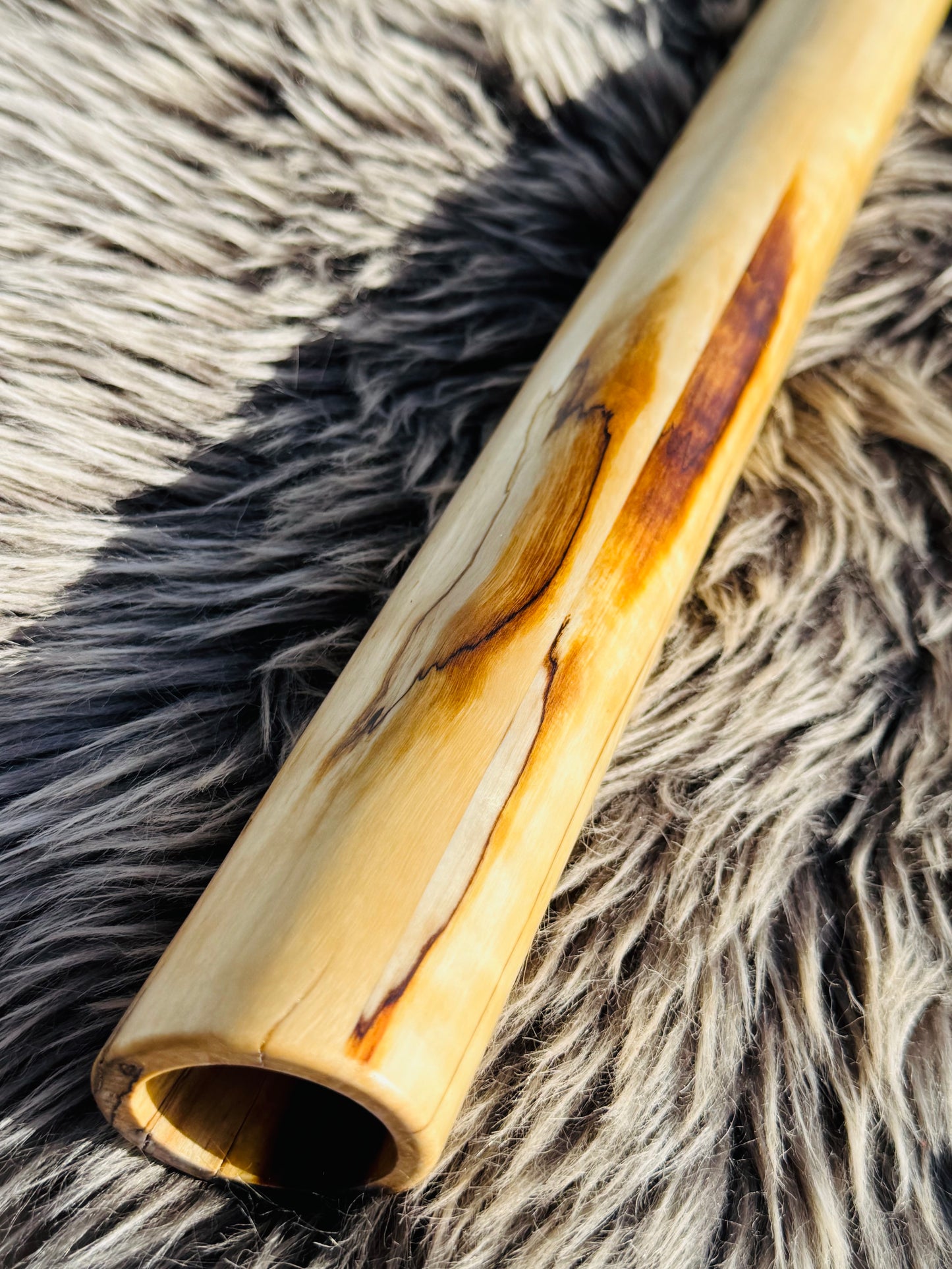 Native American style bass flute Aspen B 432Hz