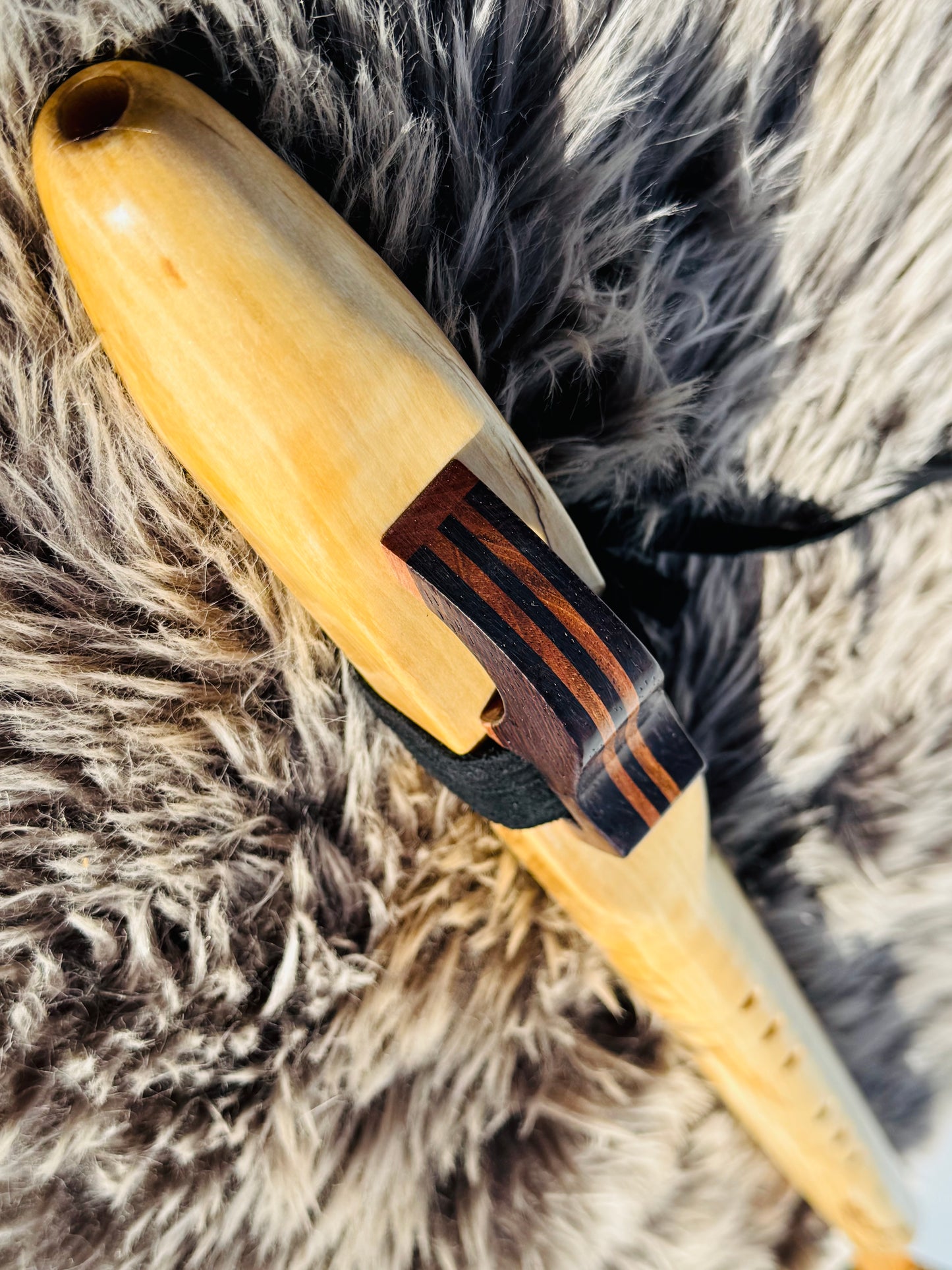 Native American style bass flute Aspen B 432Hz