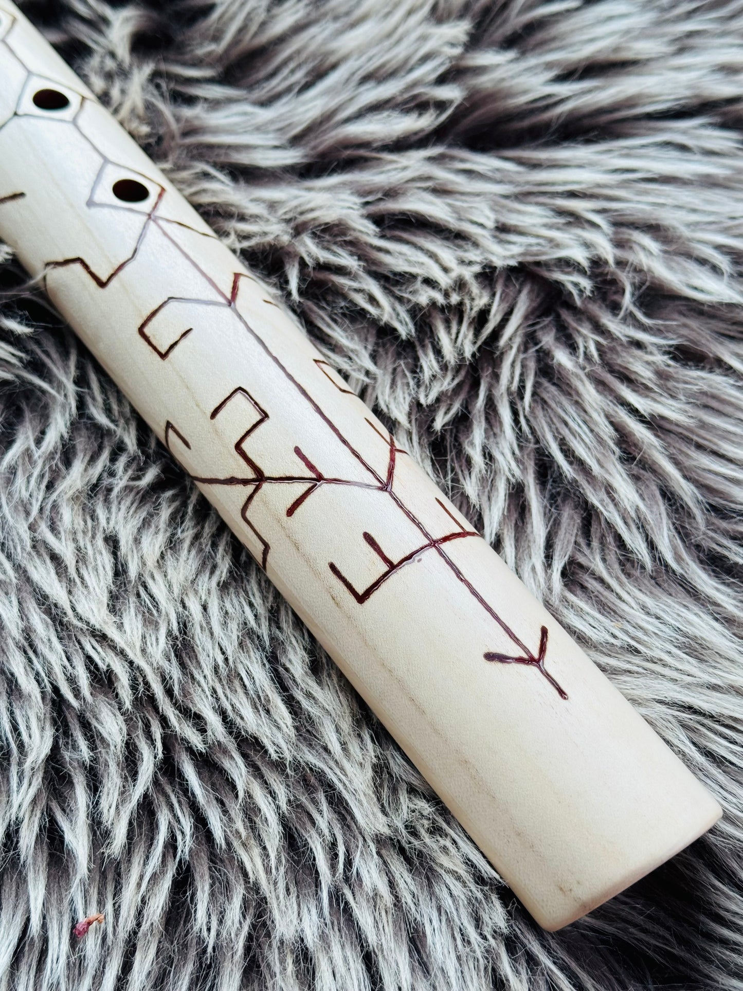 Native American style bass flute maple C 432Hz