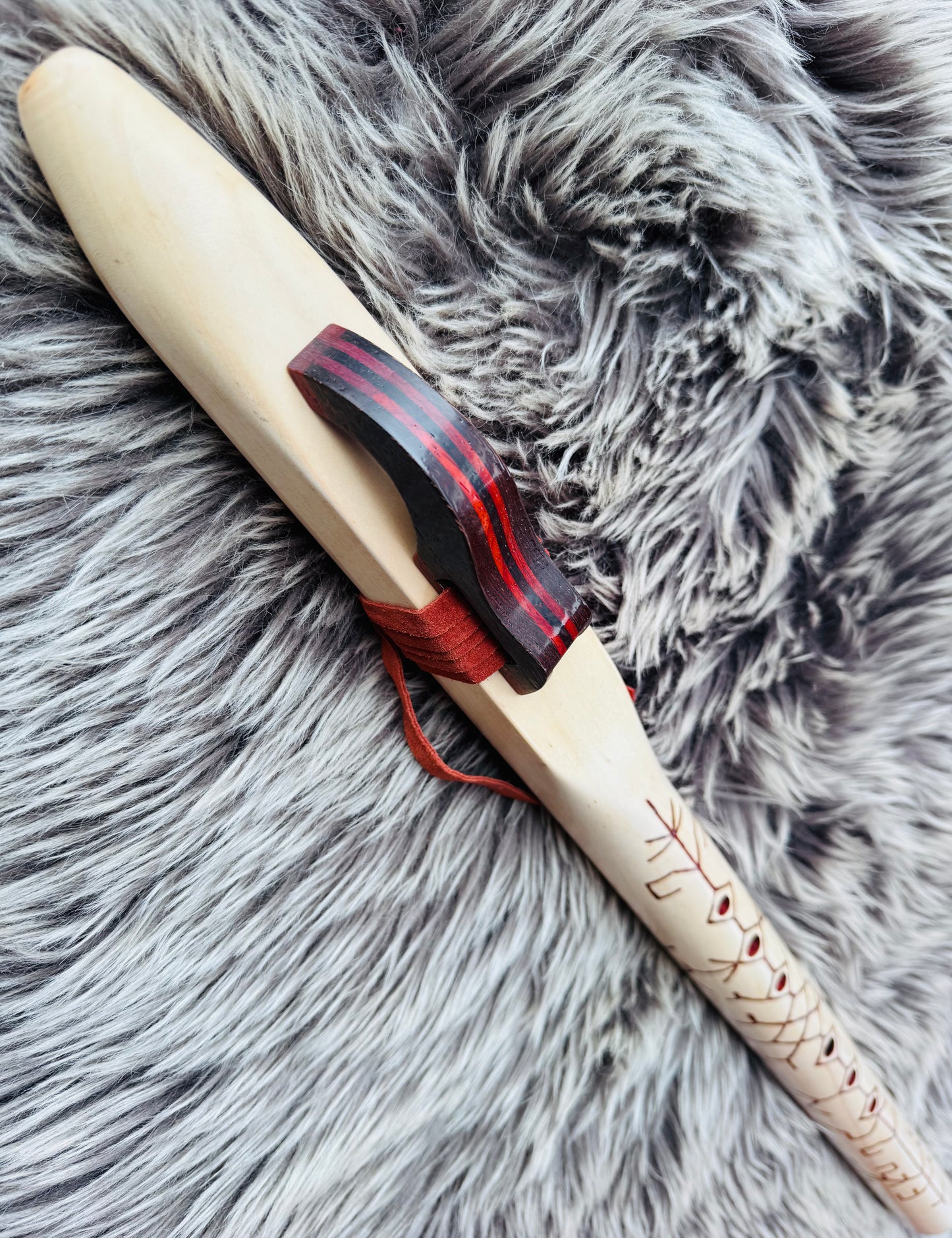 Native American style bass flute maple C 432Hz