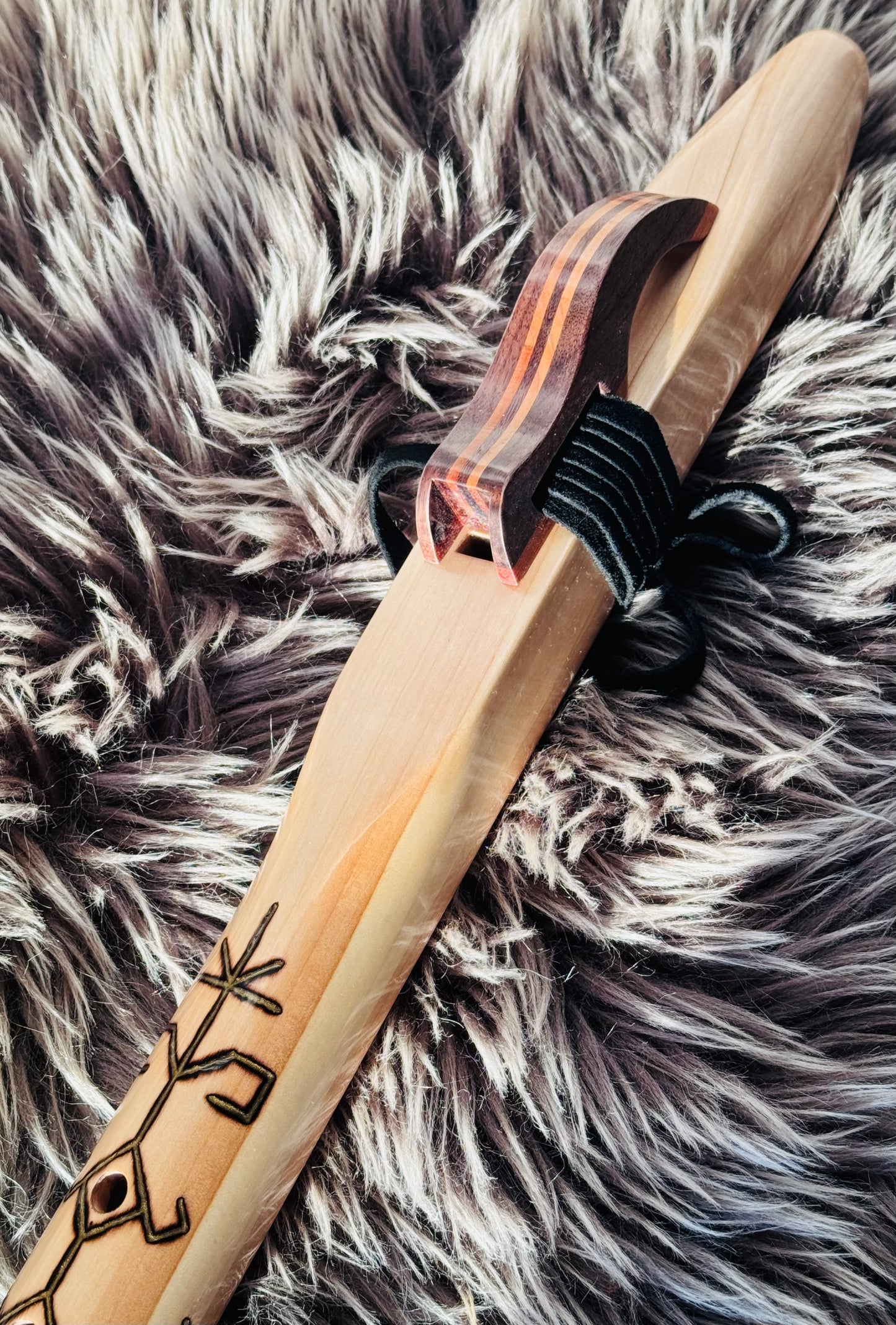 Native American style bass flute B 440Hz