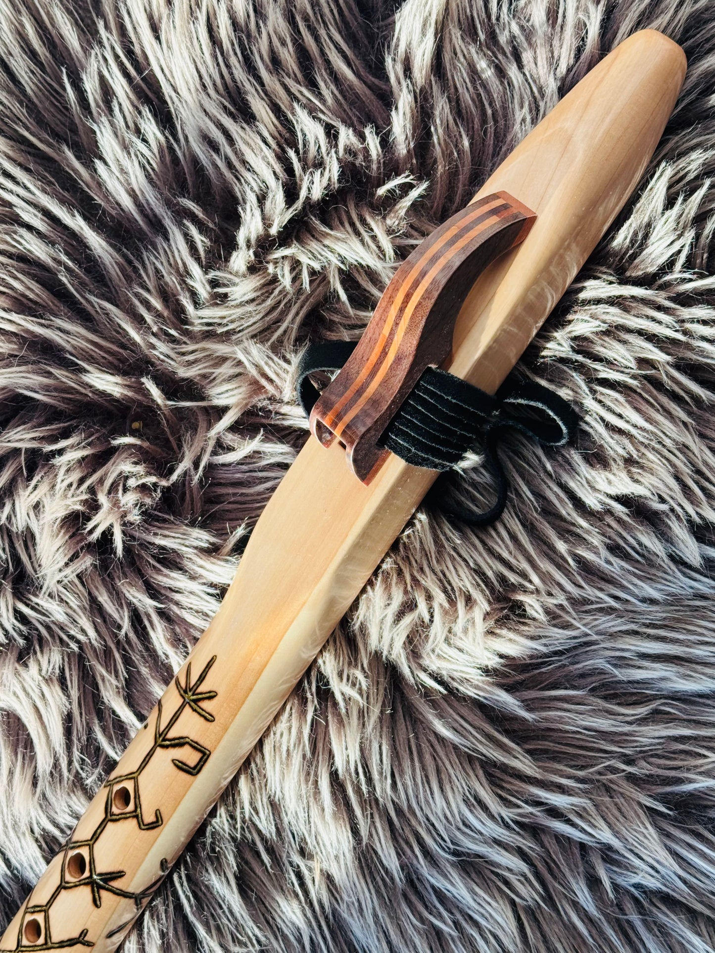 Native American style bass flute B 440Hz