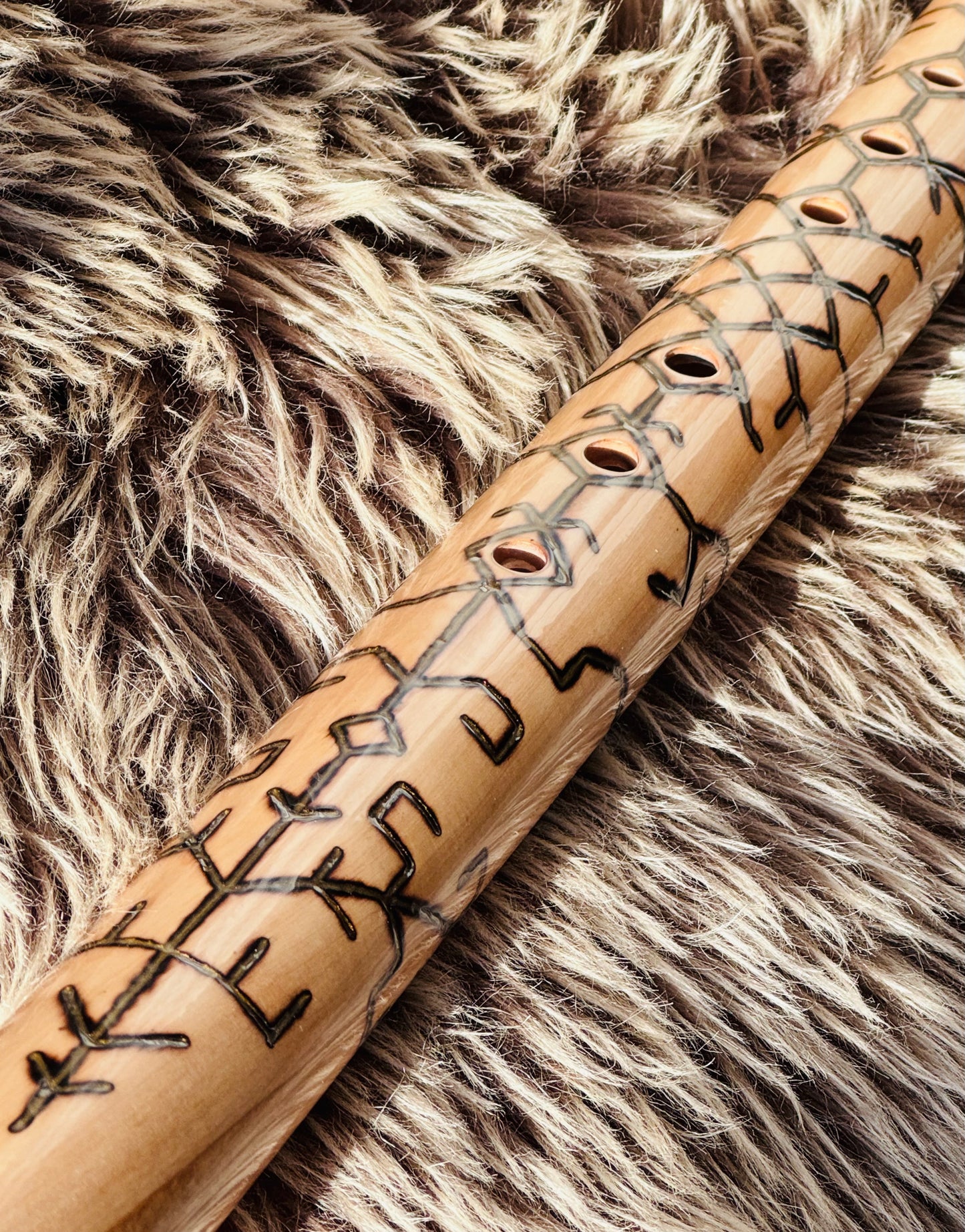 Native American style bass flute B 440Hz