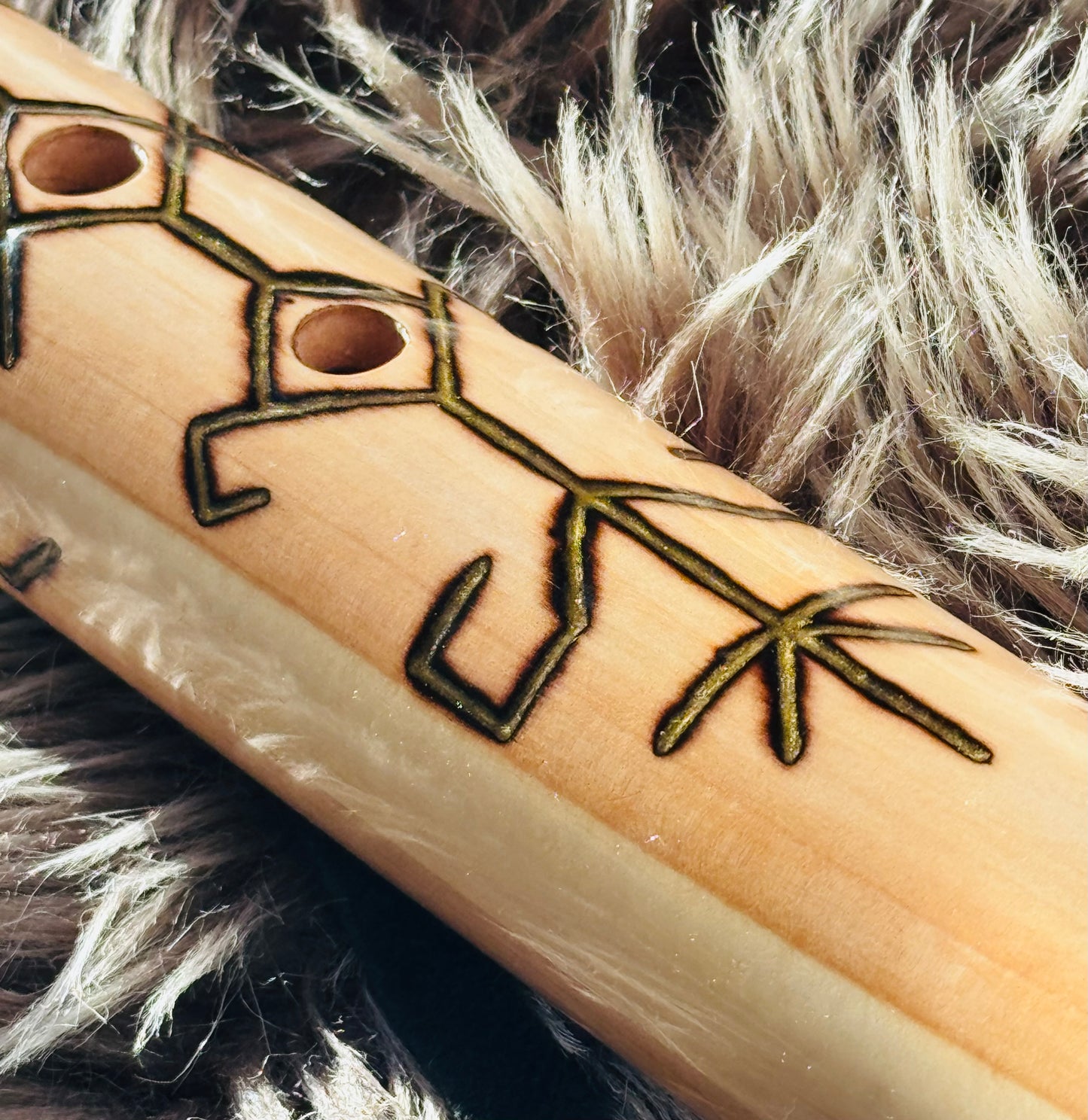 Native American style bass flute B 440Hz