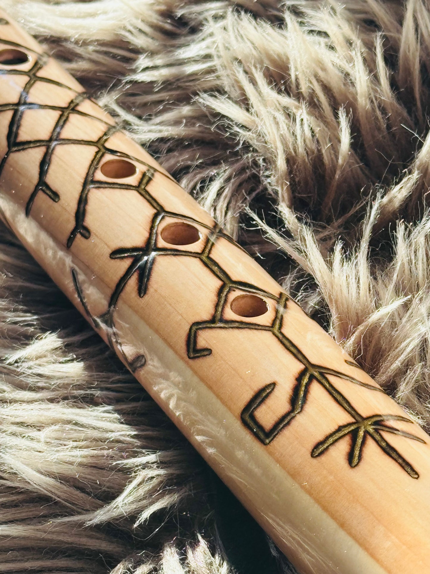 Native American style bass flute B 440Hz