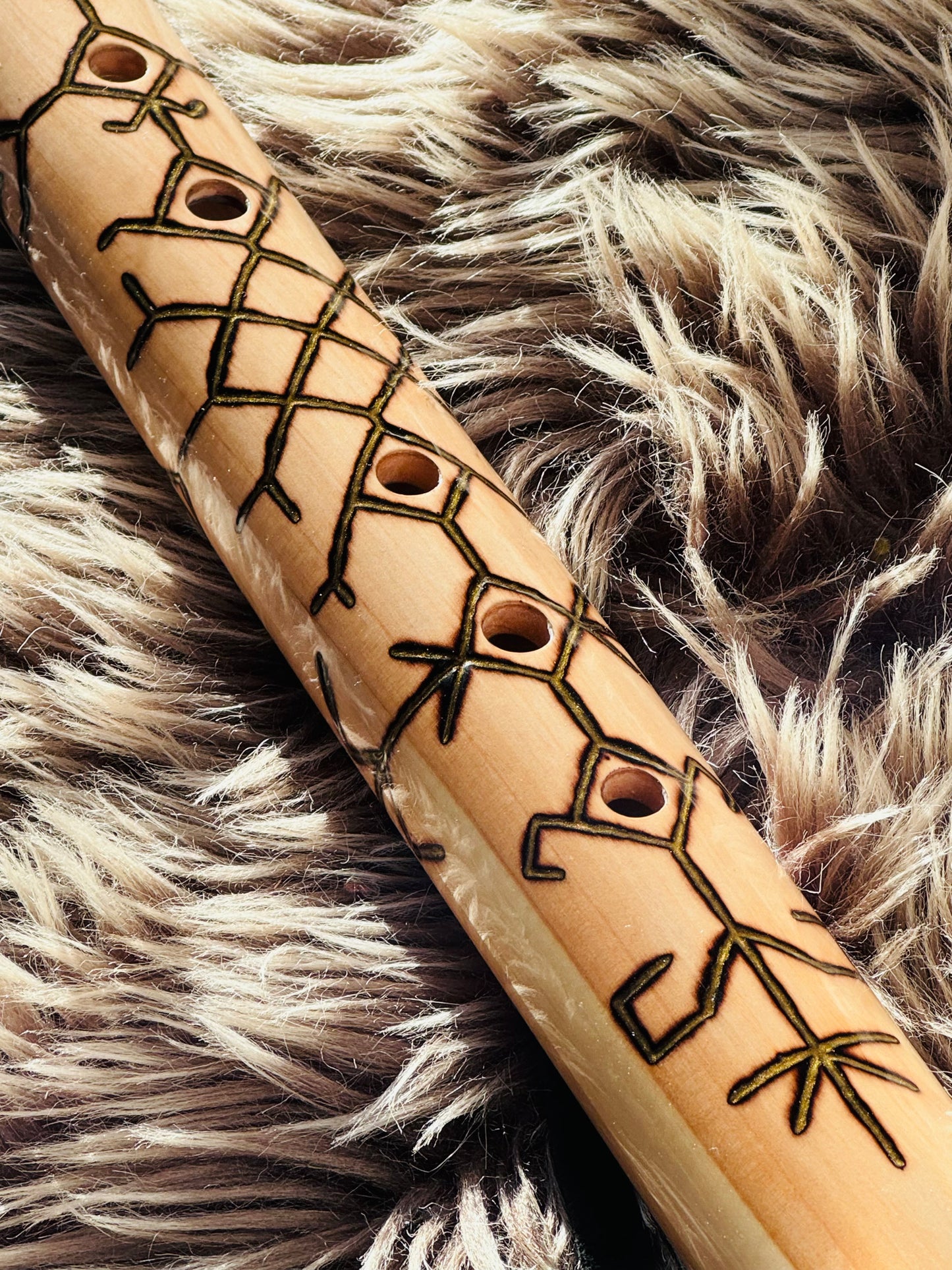 Native American style bass flute B 440Hz